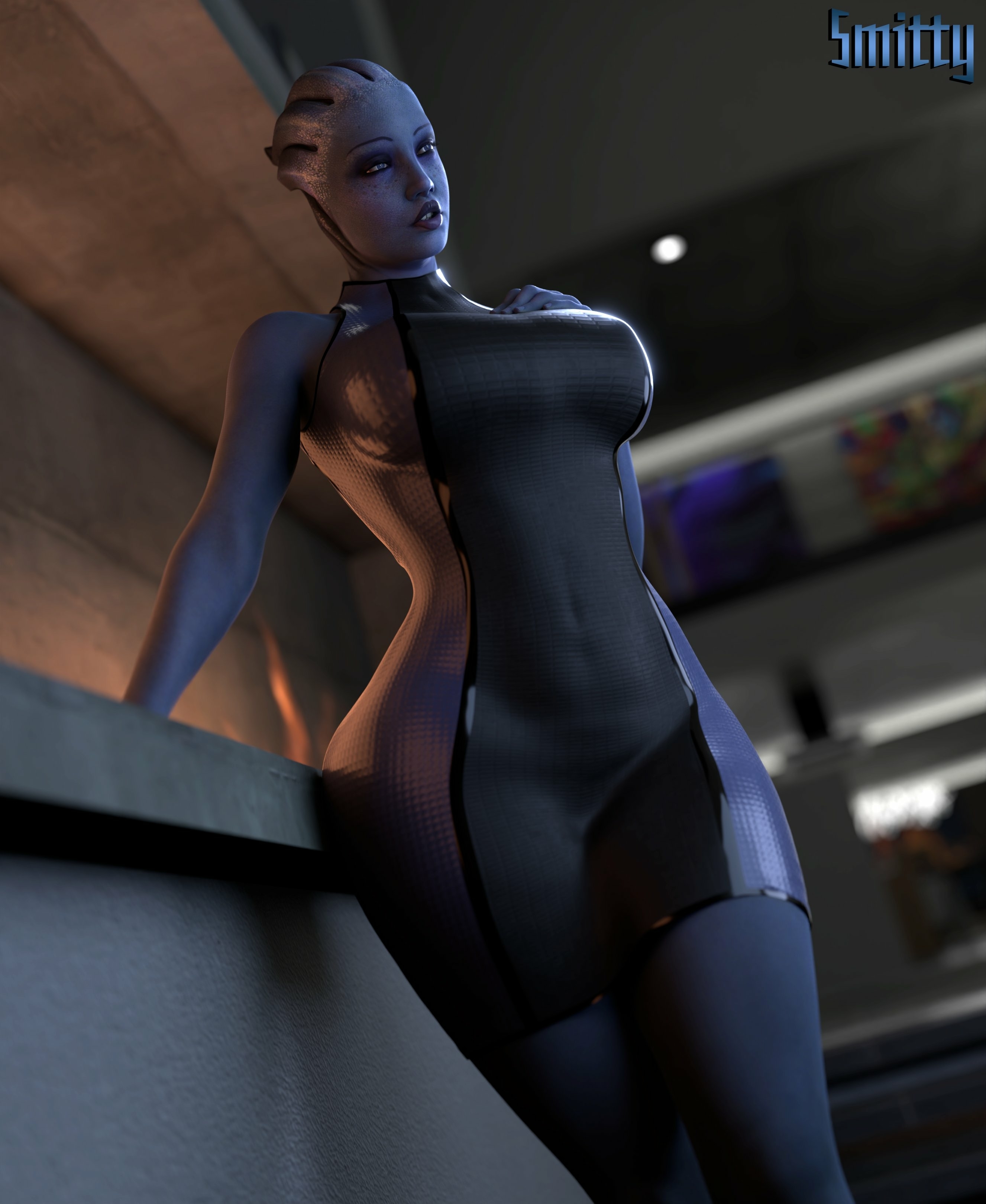 A beautiful Asari. Asari (mass Effect) Mass Effect Lingerie Ass Cake Boobs Big boobs Big Ass Big Tits Horny Face Horny Sexy 3d Porn