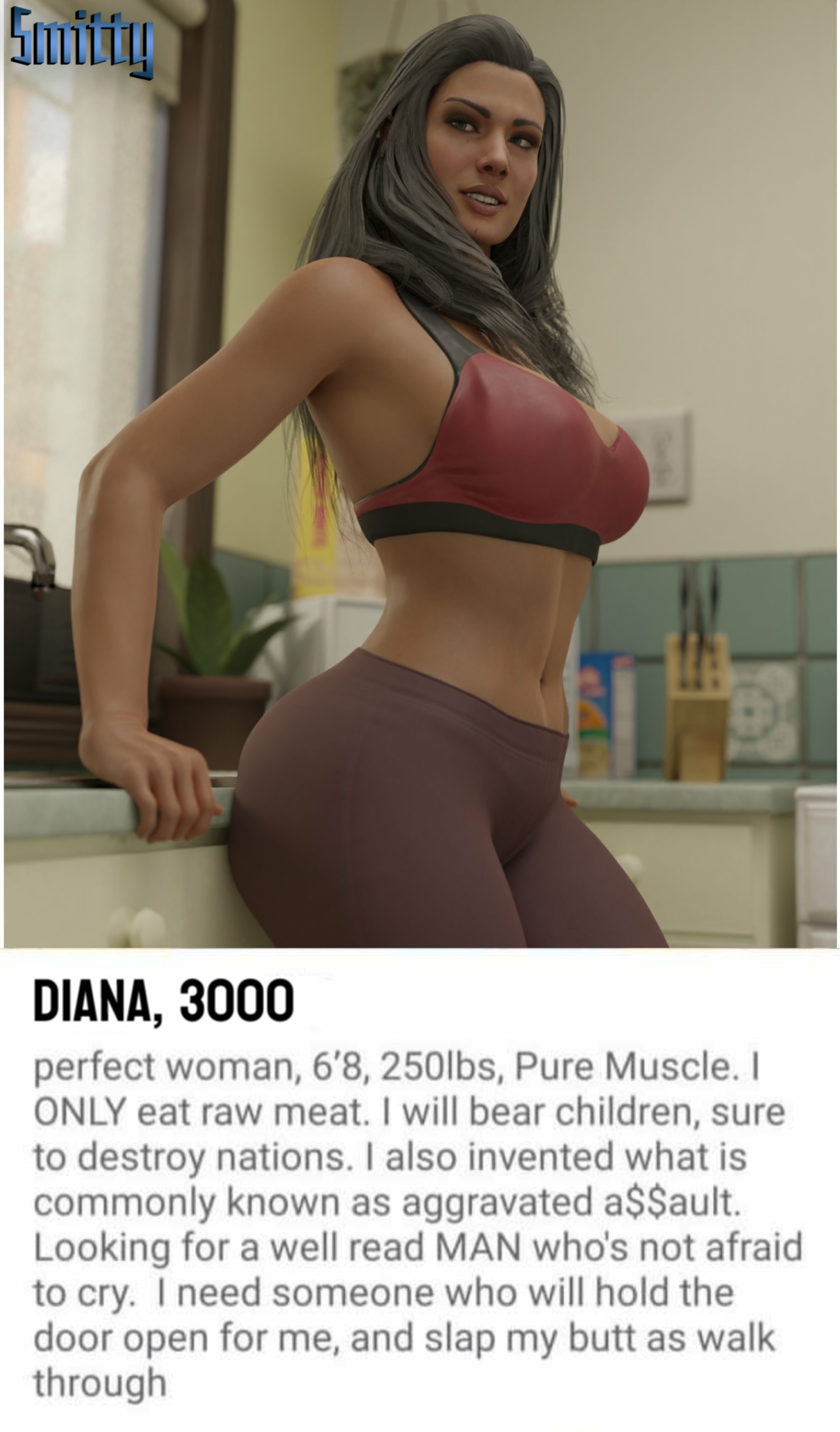 Would you swipe right? Wonder Woman Wonder Woman Series Cake Boobs Big Ass Big Tits Horny Face Horny Sexy 3d Porn