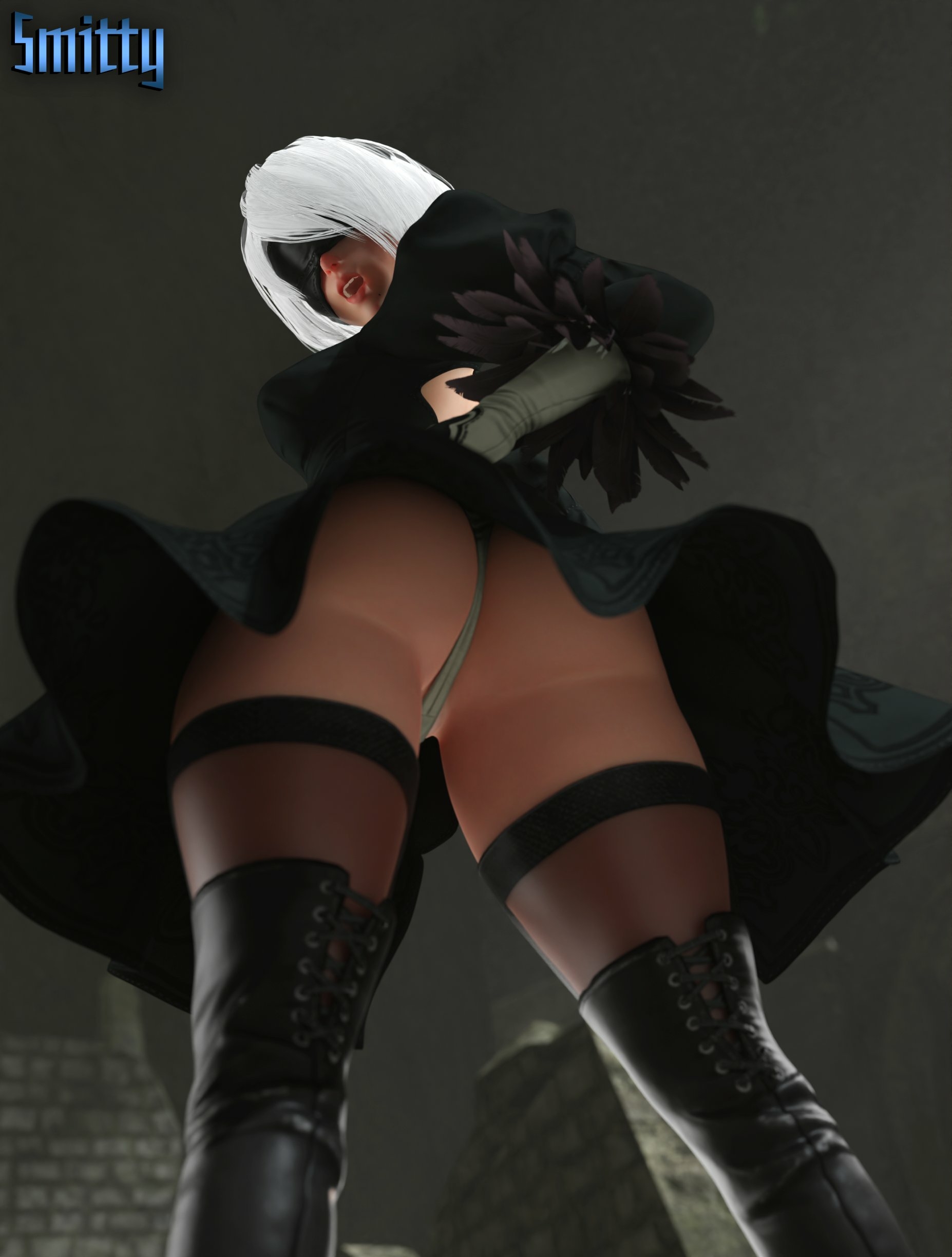 2b or not 2b 2b Nier Automata Boobs Big boobs Big Tits Ass Cake Sexy Horny Face Horny 3d Porn