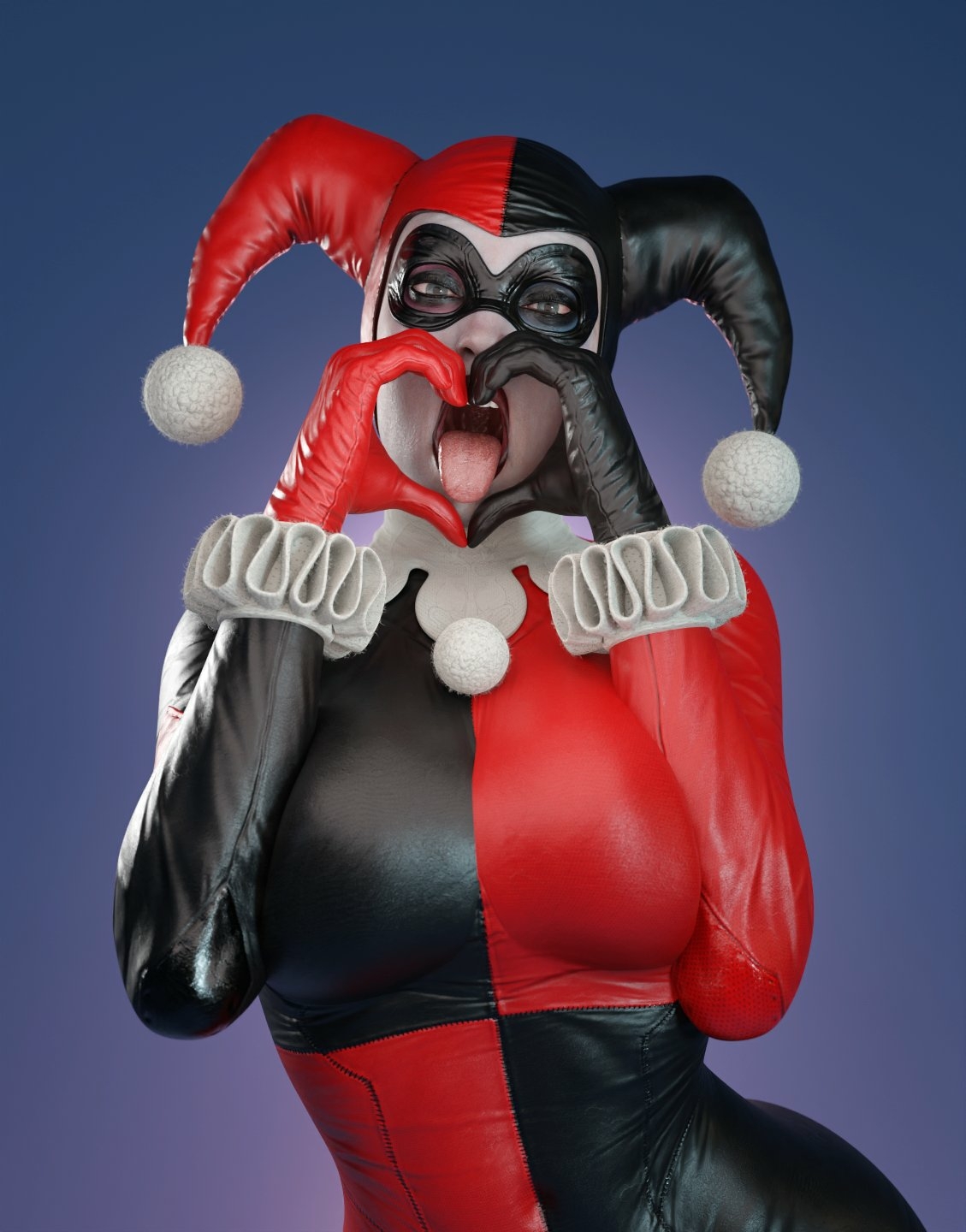 Love is stored in the clown mouth Harley Quinn Suicide Squad Boobs Dick Big boobs Big Tits Ass Cake Sexy Horny Face Horny 3d Porn