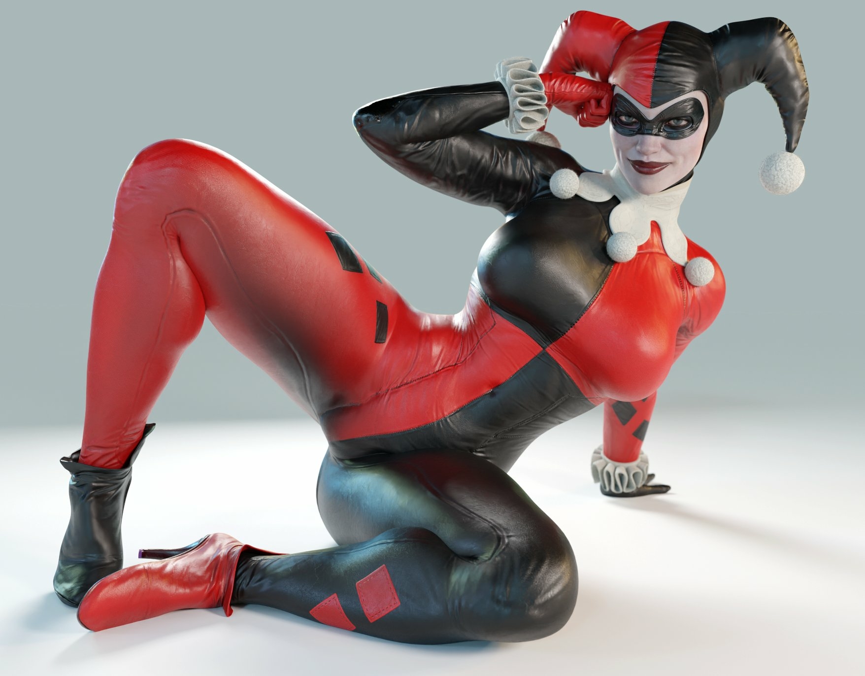 Mornin ya ll.  Have some silly clown girl to start your day. Harley Quinn Suicide Squad Ass Cake Sexy Horny Face Horny Boobs Big boobs Big Tits 3d Porn 3