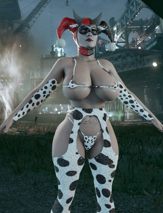 cowgirl Harley anyone? Harley Quinn Suicide Squad Lingerie Sexy Lingerie Ass Cake Sexy Horny Face Horny Boobs Big boobs Big Tits 3d Porn