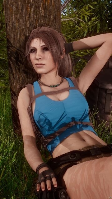 Lara Croft - Pose 08 Lara Croft Tomb Raider Honey Select 2 Studio Neov2 Digital Art 4