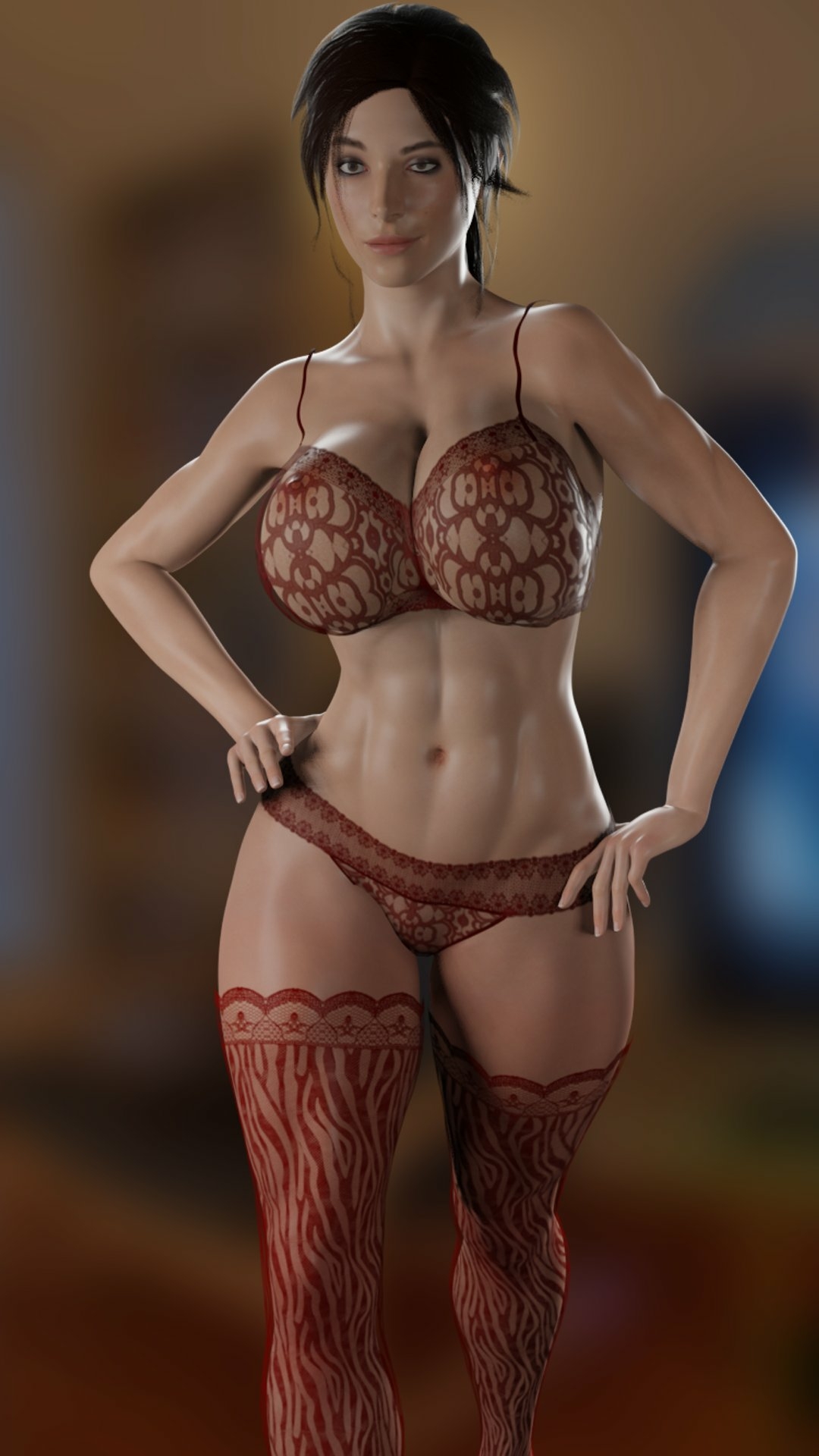 Lara Croft Lara Croft Tomb Raider Lingerie Sexy Lingerie Boobs Big boobs Big Tits Ass Horny Face Horny Sexy 3d Porn