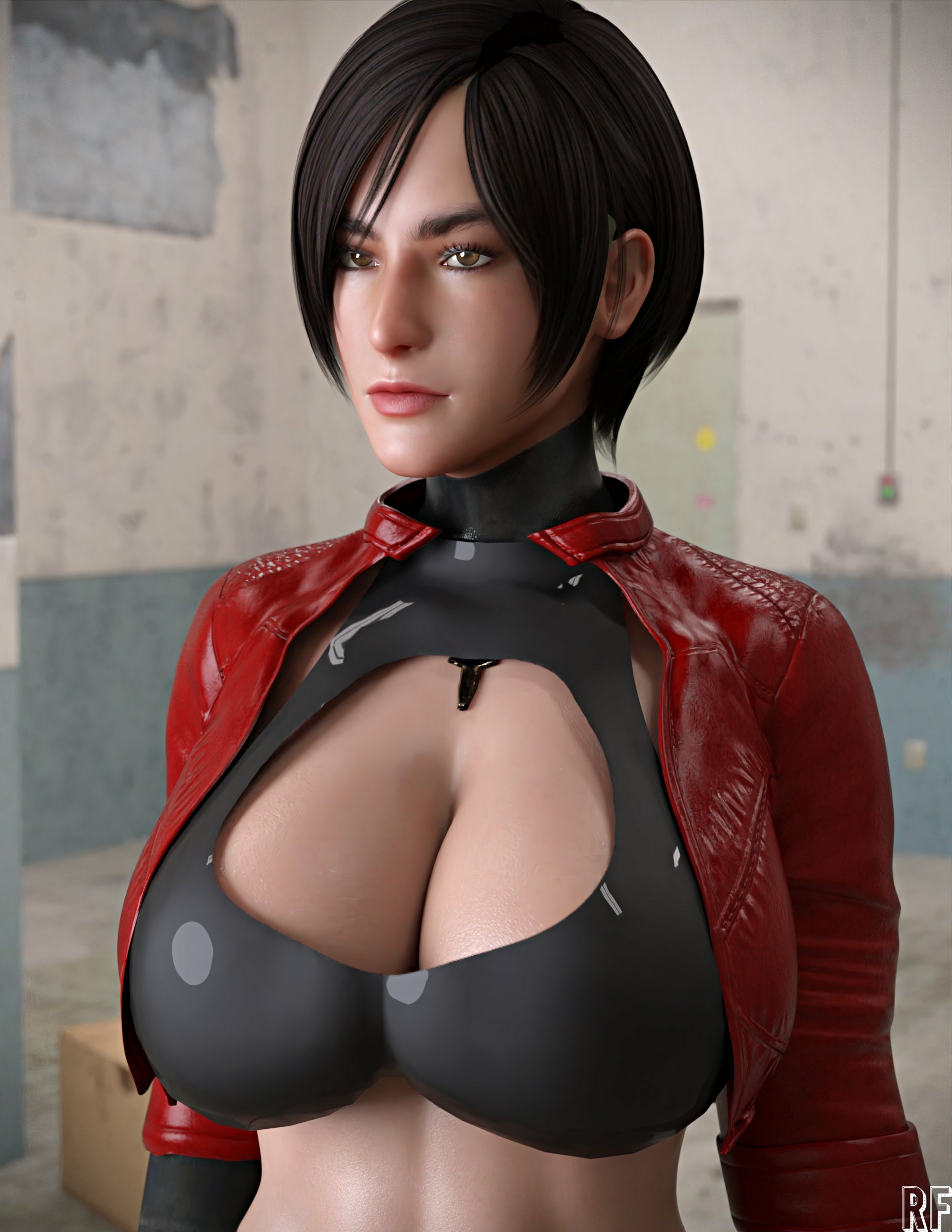 Ada the spy Ada Wong Resident Evil Lingerie Sexy Lingerie Boobs Big boobs Ass Big Ass Sexy Horny Face Horny 3d Porn