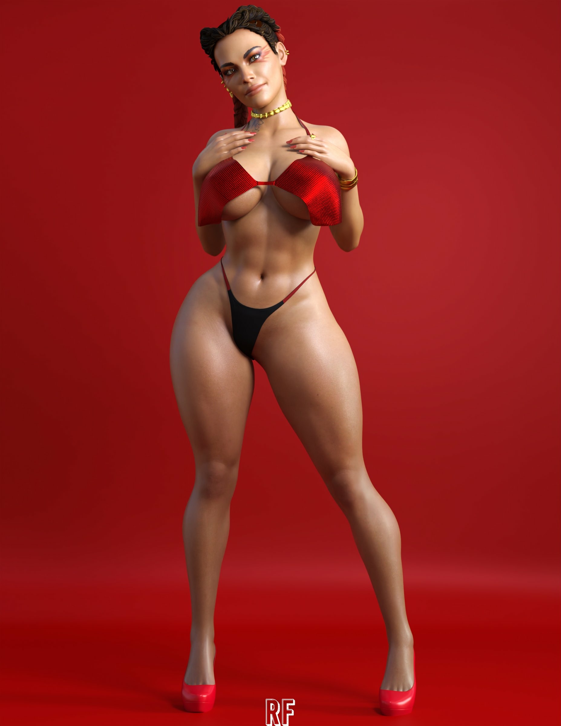 Balo Loba Apex Legends Boobs Big boobs Ass Big Ass Sexy Horny Face Horny 3d Porn