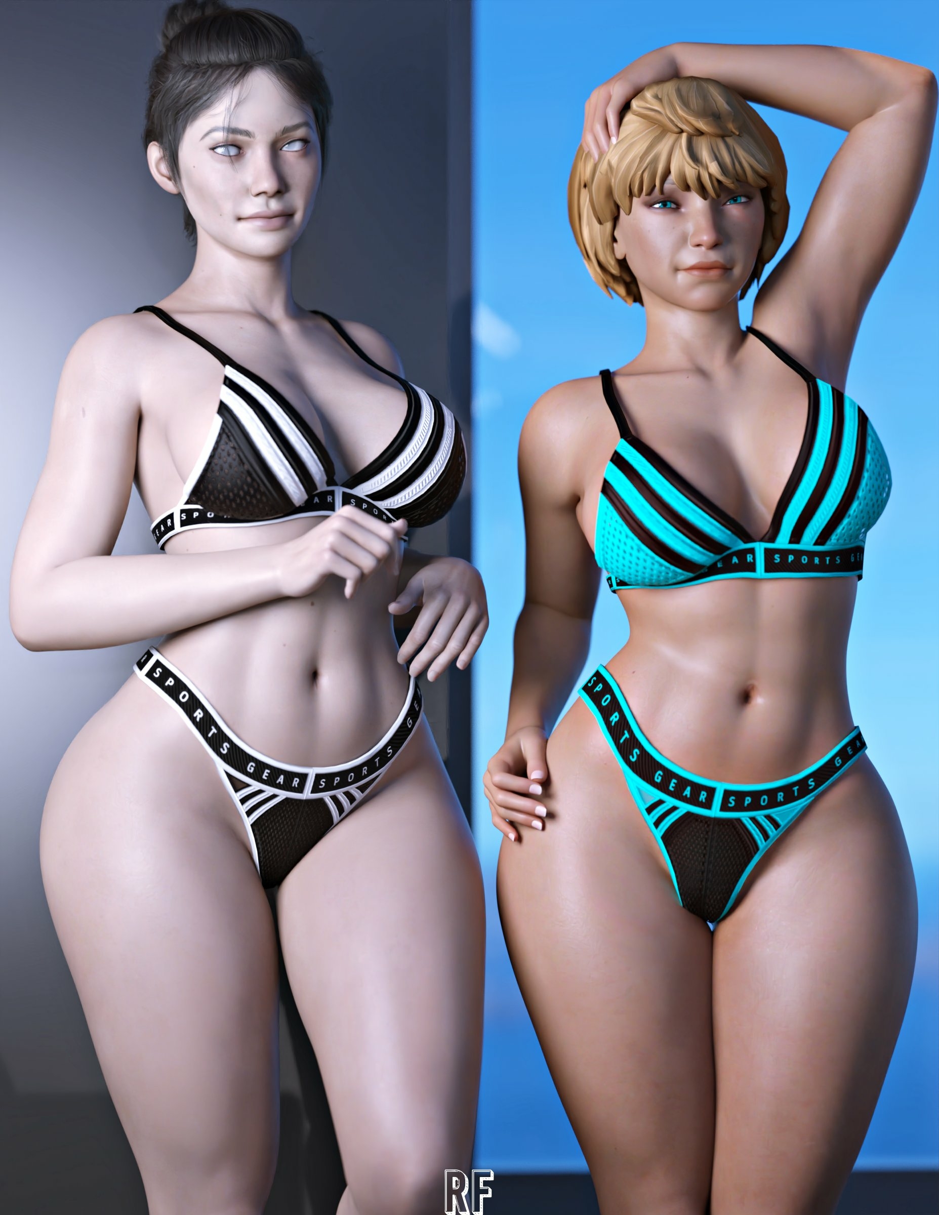 Those sports/workout outfits Wattson (apex Legends) Wraith (Apex legends) Apex Legends Lingerie Sexy Lingerie Boobs Big boobs Ass Big Ass Sexy Horny Face Horny 3d Porn