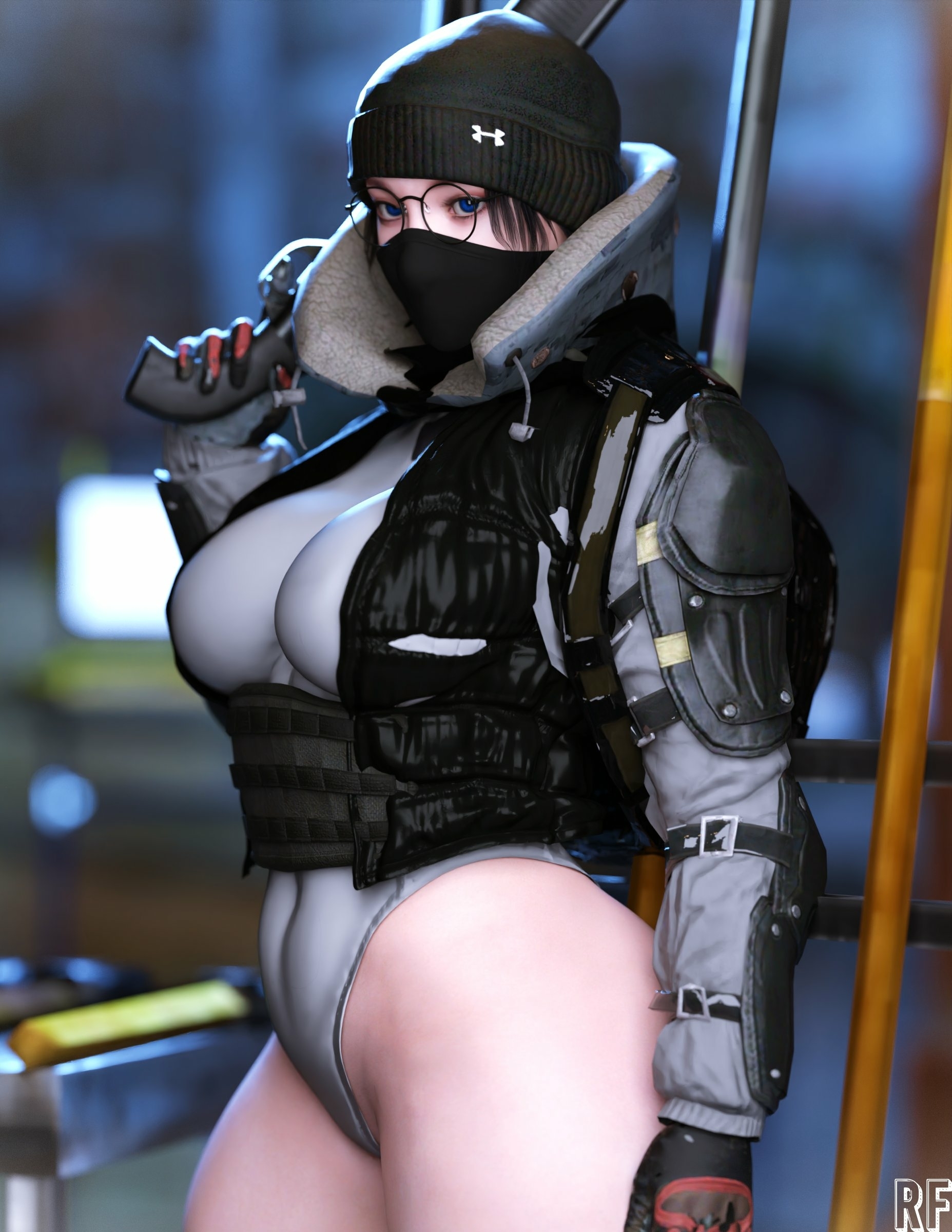 Frost with Glasses Frost Rainbow Six Siege Lingerie Sexy Lingerie Naked Cake Boobs Big boobs Horny Face Horny Sexy 3d Porn