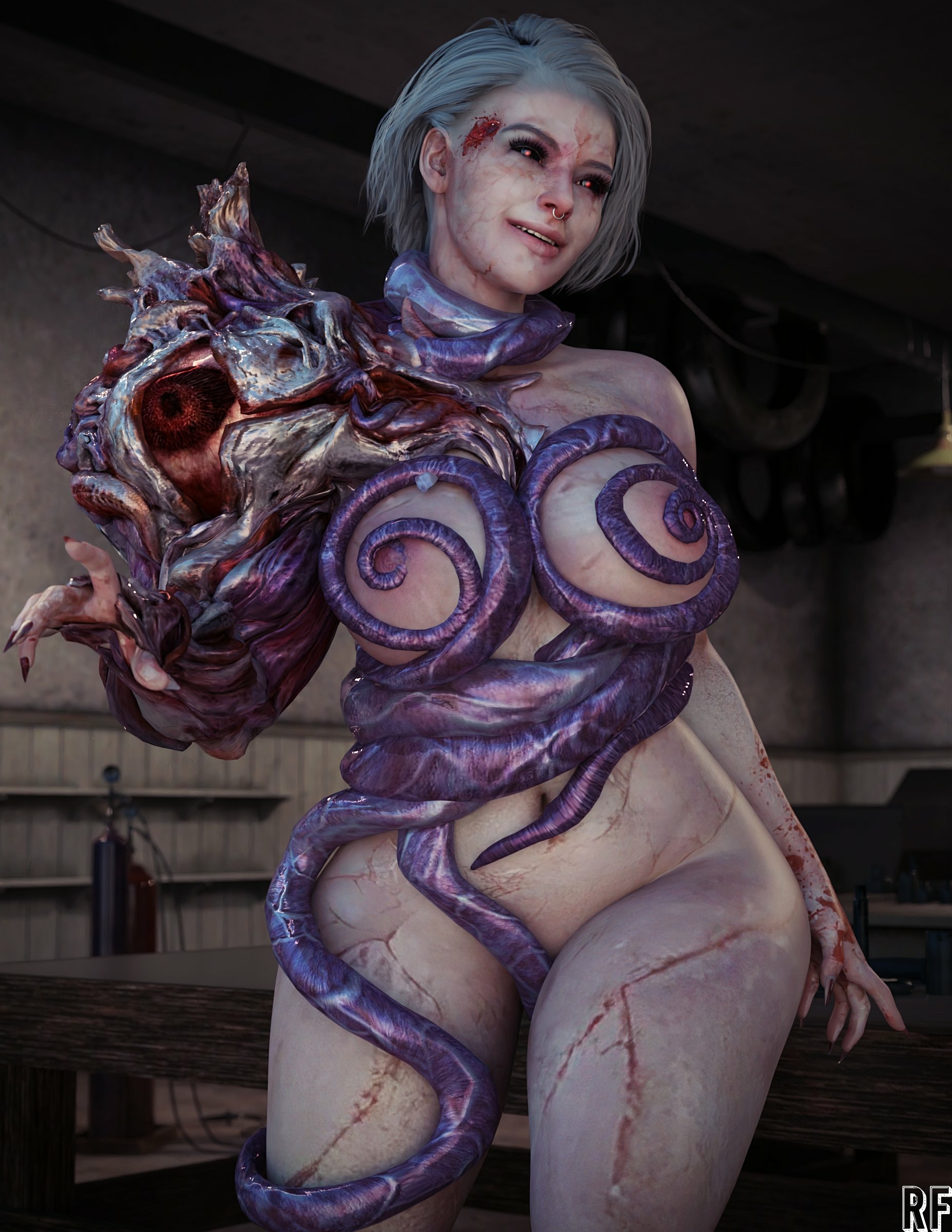 Jill but.... Jill Valentine Resident Evil Lingerie Naked Cake Boobs Big boobs Horny Face Horny Sexy 3d Porn