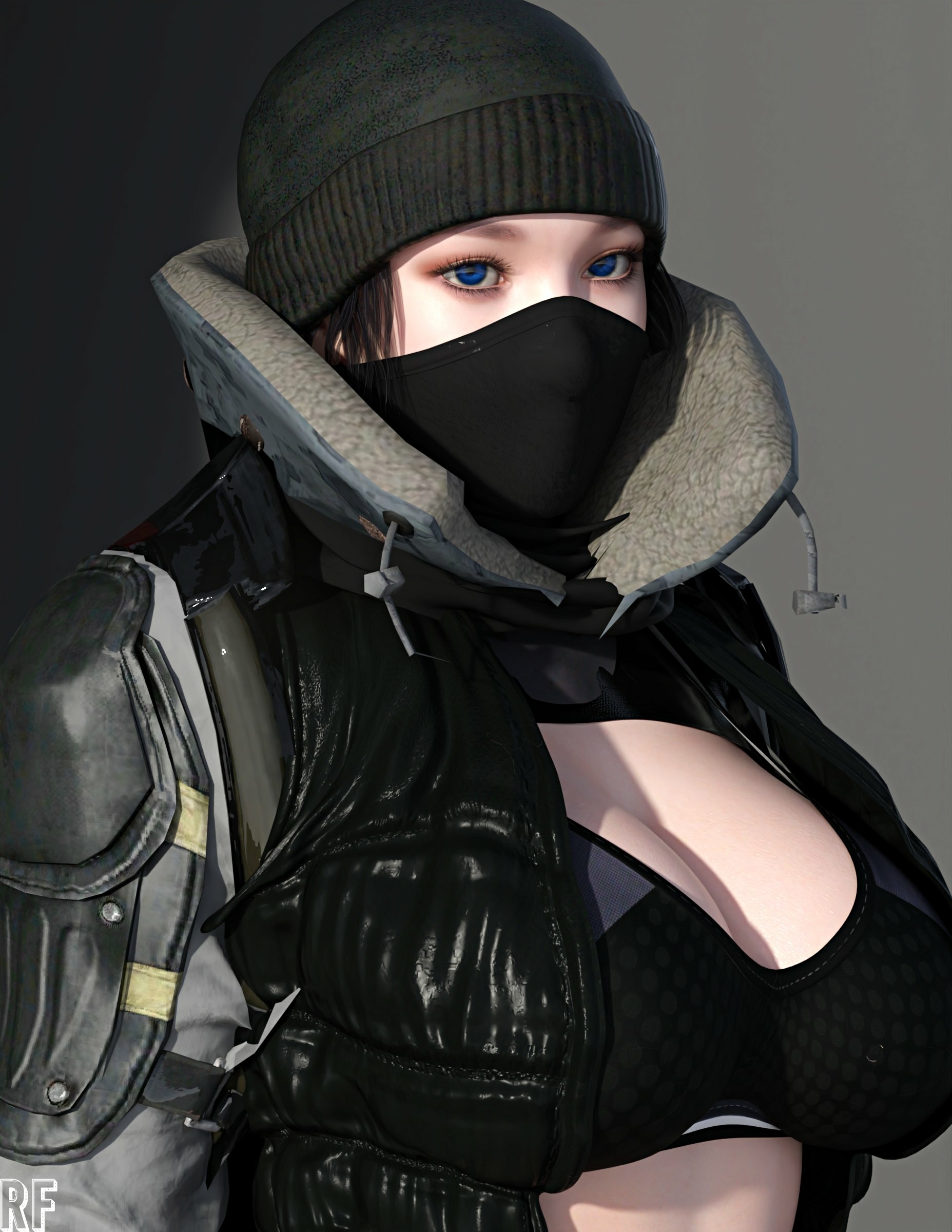Mask or No Mask ? Frost Rainbow Six Siege Naked Cake Boobs Big boobs Horny Face Horny Sexy 3d Porn