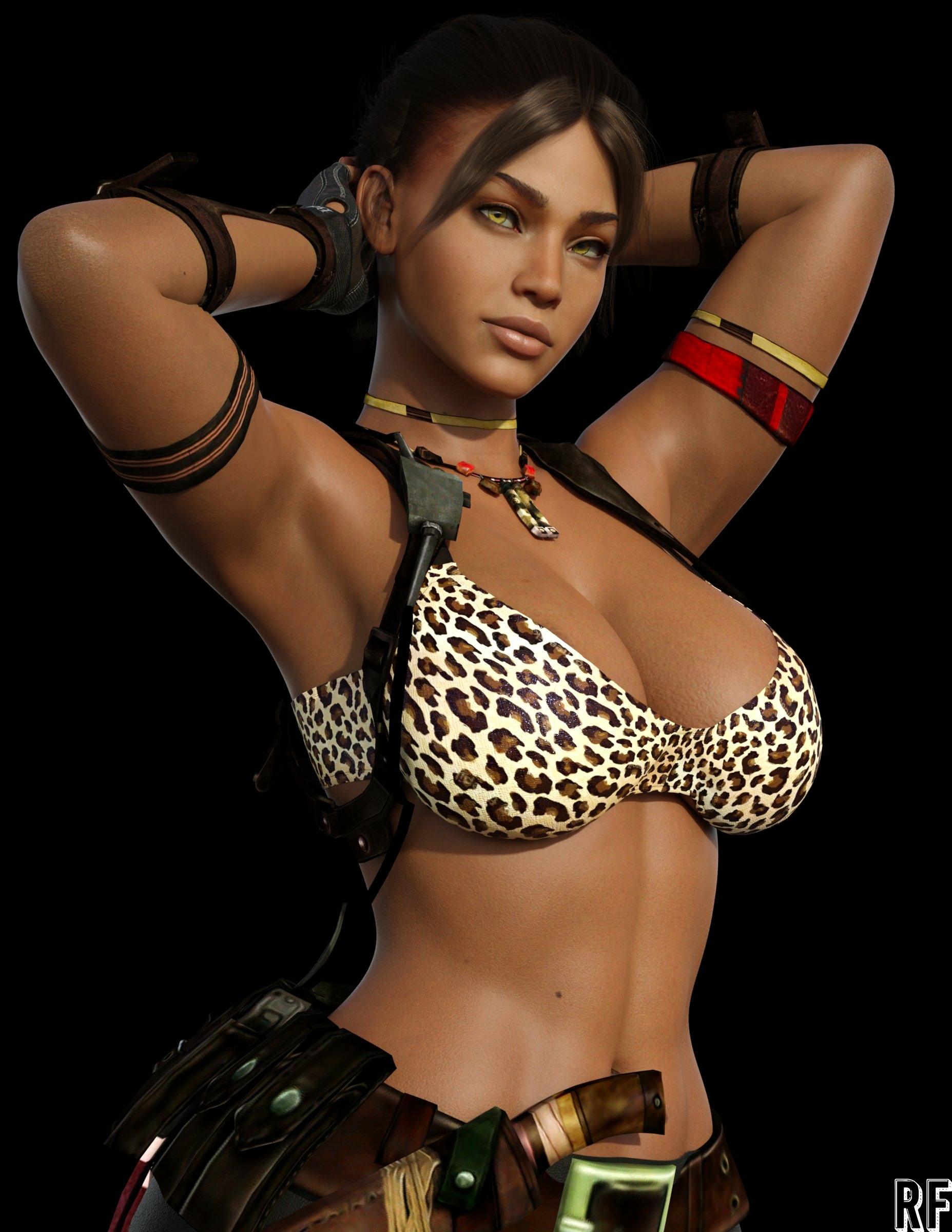 Hell yeah!!! Sheva Alomar Resident Evil Naked Cake Boobs Big boobs Horny Face Horny Sexy 3d Porn