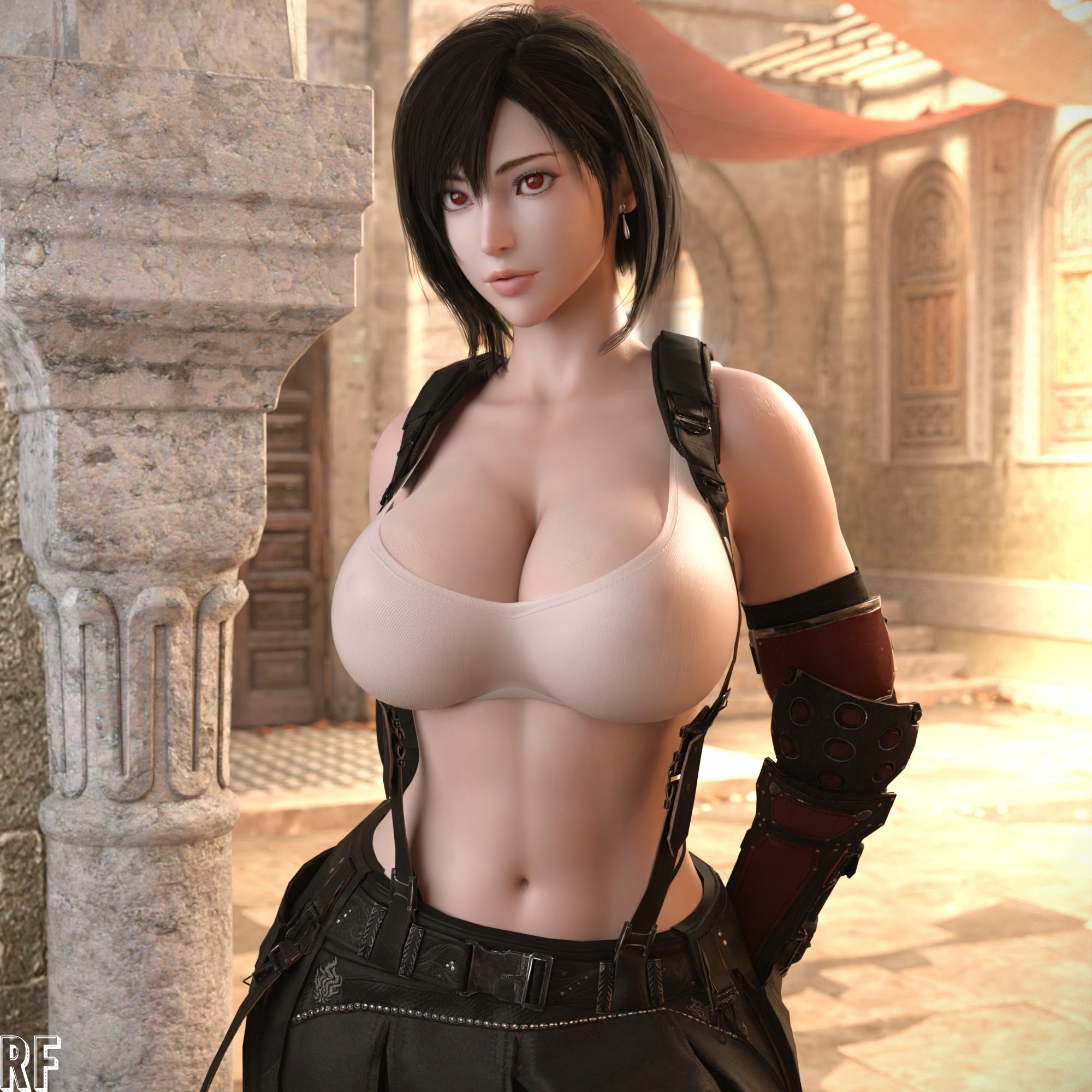 that tits Tifa Lockhart Final Fantasy Naked Tits Boobs Cake Horny Face Horny Sexy 3d Porn