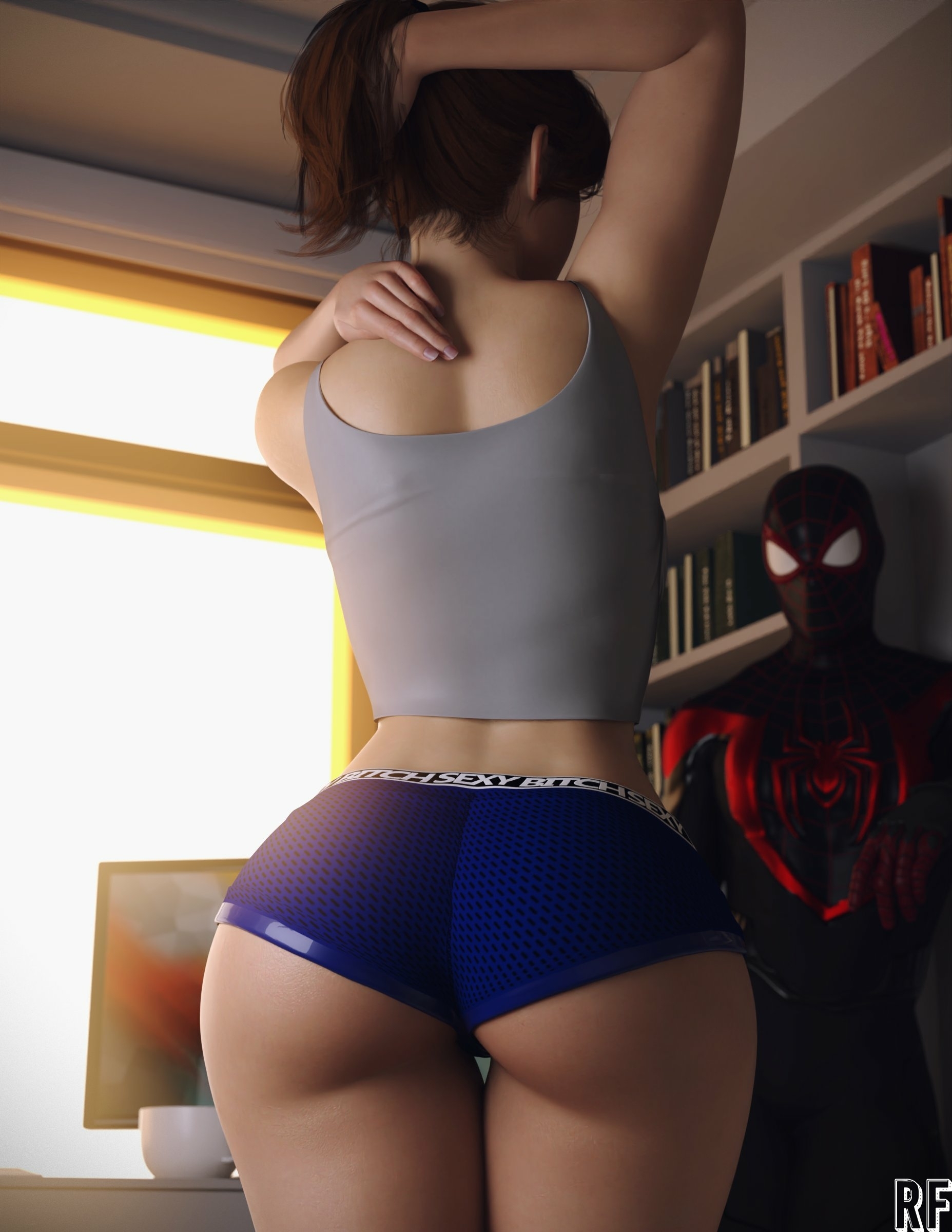 miles wtf Mary-jane Watson Miles Morales Spider-man Naked Tits Boobs Cake Horny Face Horny Sexy 3d Porn 2