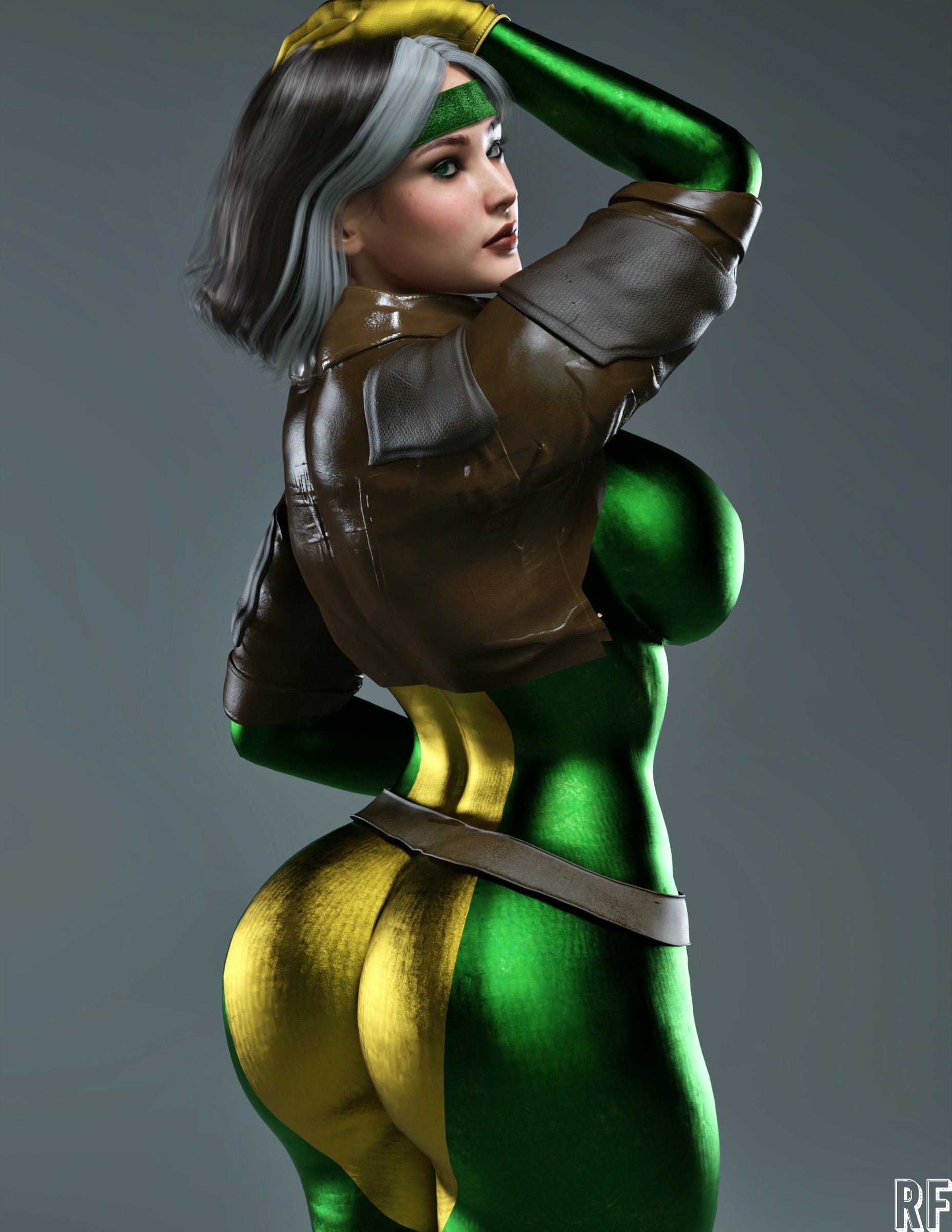 Rogue Rogue Amendiares Xmen Nipples Lingerie Sexy Lingerie Naked Tits Boobs Cake Horny Face Horny Sexy 3d Porn