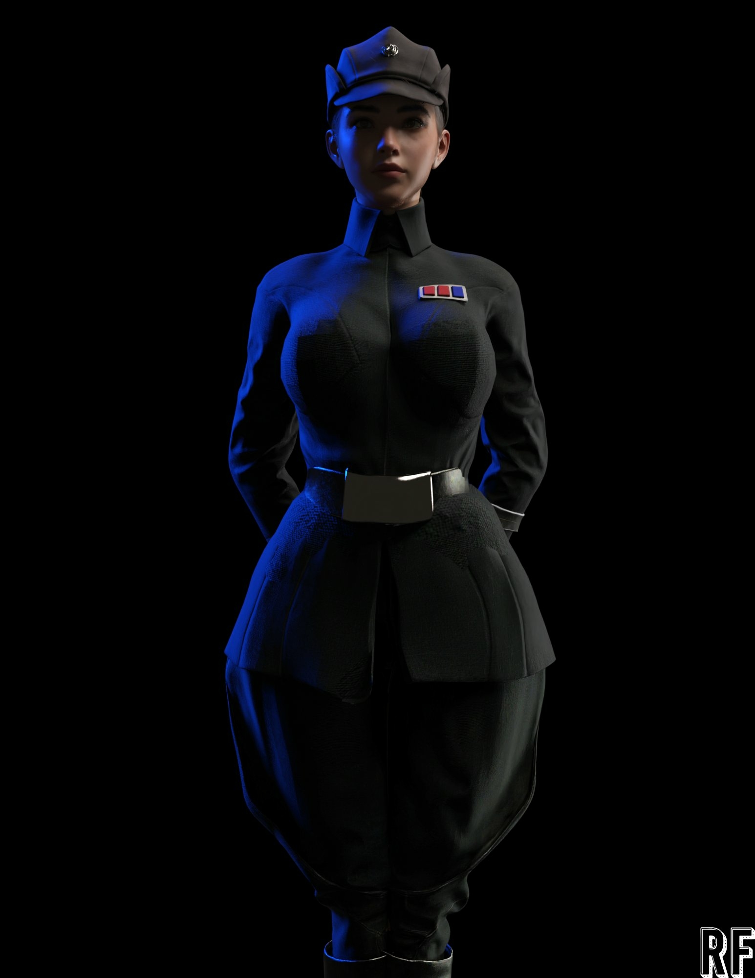𝗢𝗳𝗳𝗶𝗰𝗲𝗿  Original Character Tits Boobs Cake Horny Face Horny Sexy 3d Porn