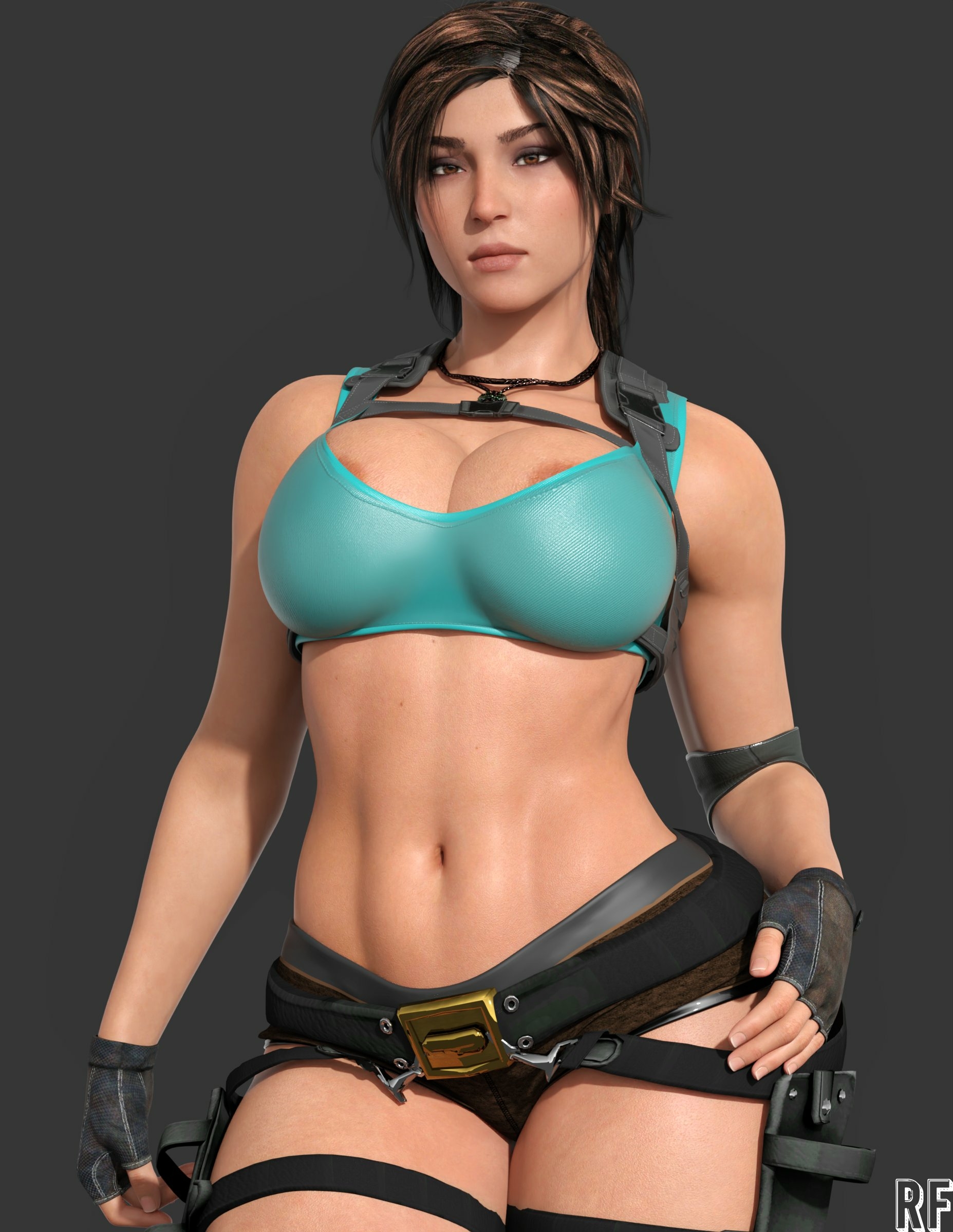 lara 2 Lara Croft Tomb Raider Naked Tits Boobs Cake Horny Face Horny Sexy 3d Porn