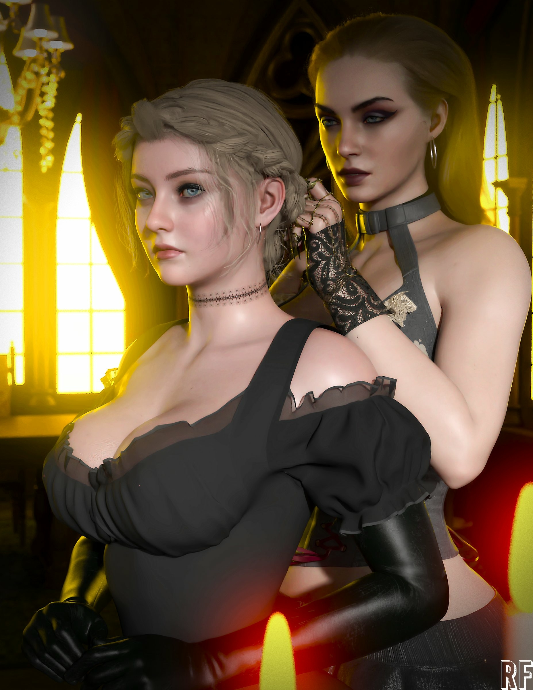 Raised by Witch Rosemary Winters Mother Miranda Resident Evil Lingerie Sexy Lingerie Naked Tits Boobs Cake Horny Face Horny Sexy 3d Porn