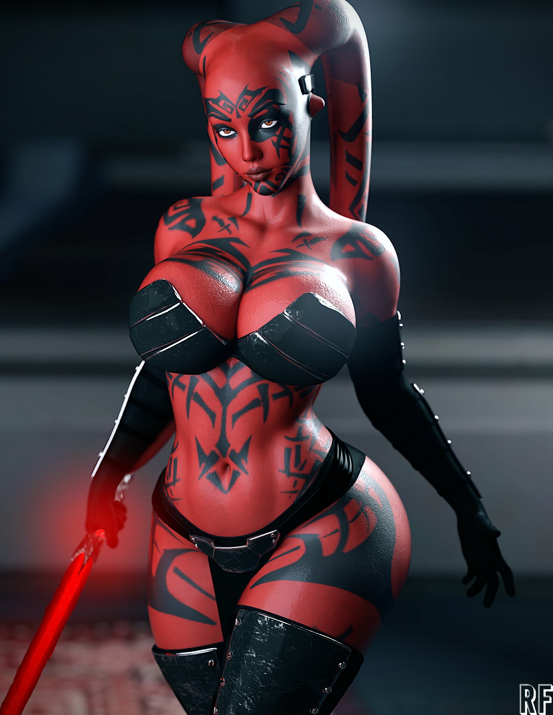 Darth Talon Darth Talon Starwars Lingerie Naked Tits Boobs Cake Horny Face Horny Sexy 3d Porn