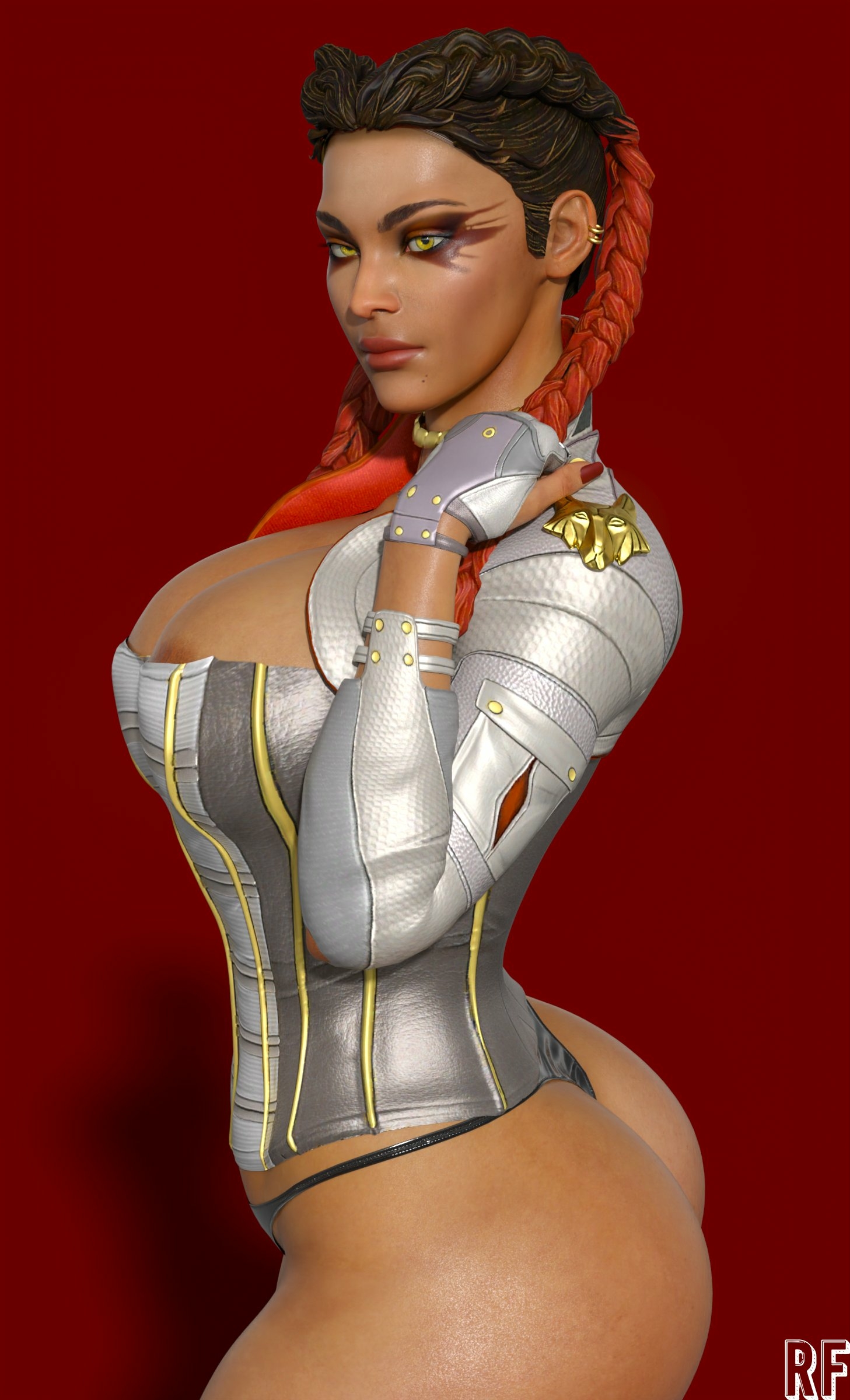 that wolf Loba Apex Legends Nipples Lingerie Sexy Lingerie Naked Tits Boobs Cake Horny Face Horny Sexy 3d Porn