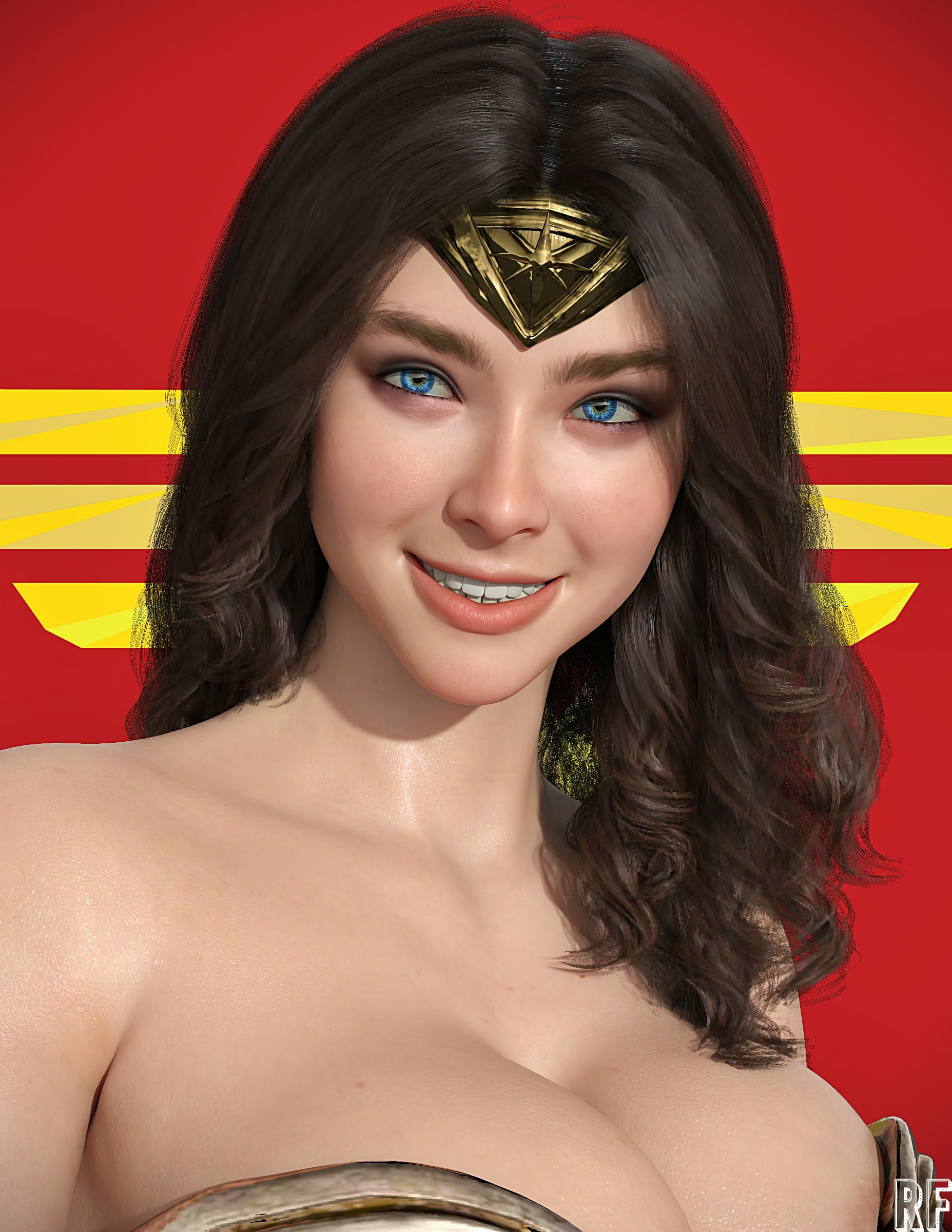 Wonder Woman Wonder Woman Wonder Woman Series Lingerie Sexy Lingerie Naked Tits Boobs Cake Horny Face Horny Sexy 3d Porn 2