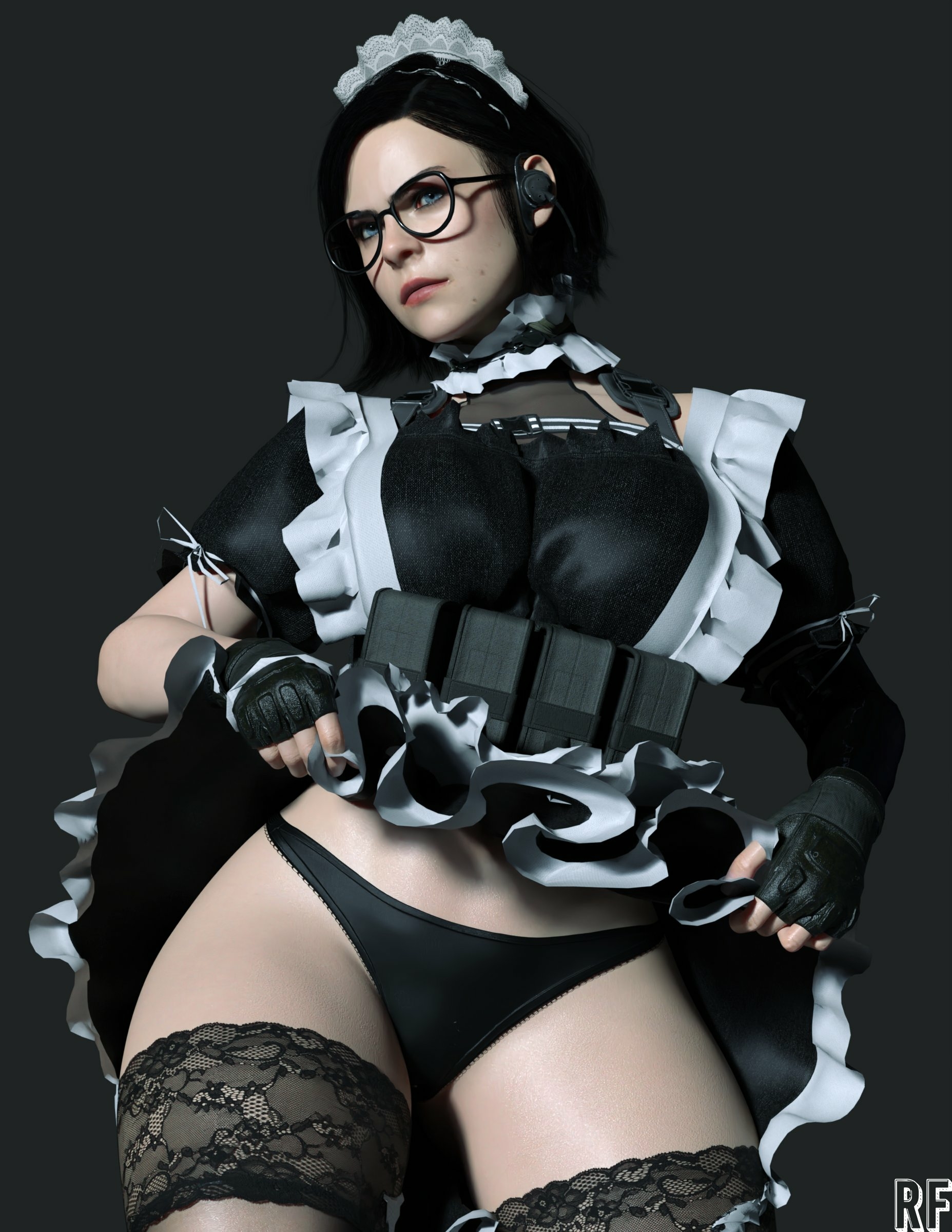 Maid Helen Helen Park Call Of Duty Lingerie Sexy Lingerie Naked Tits Boobs Cake Horny Face Horny Sexy 3d Porn 2