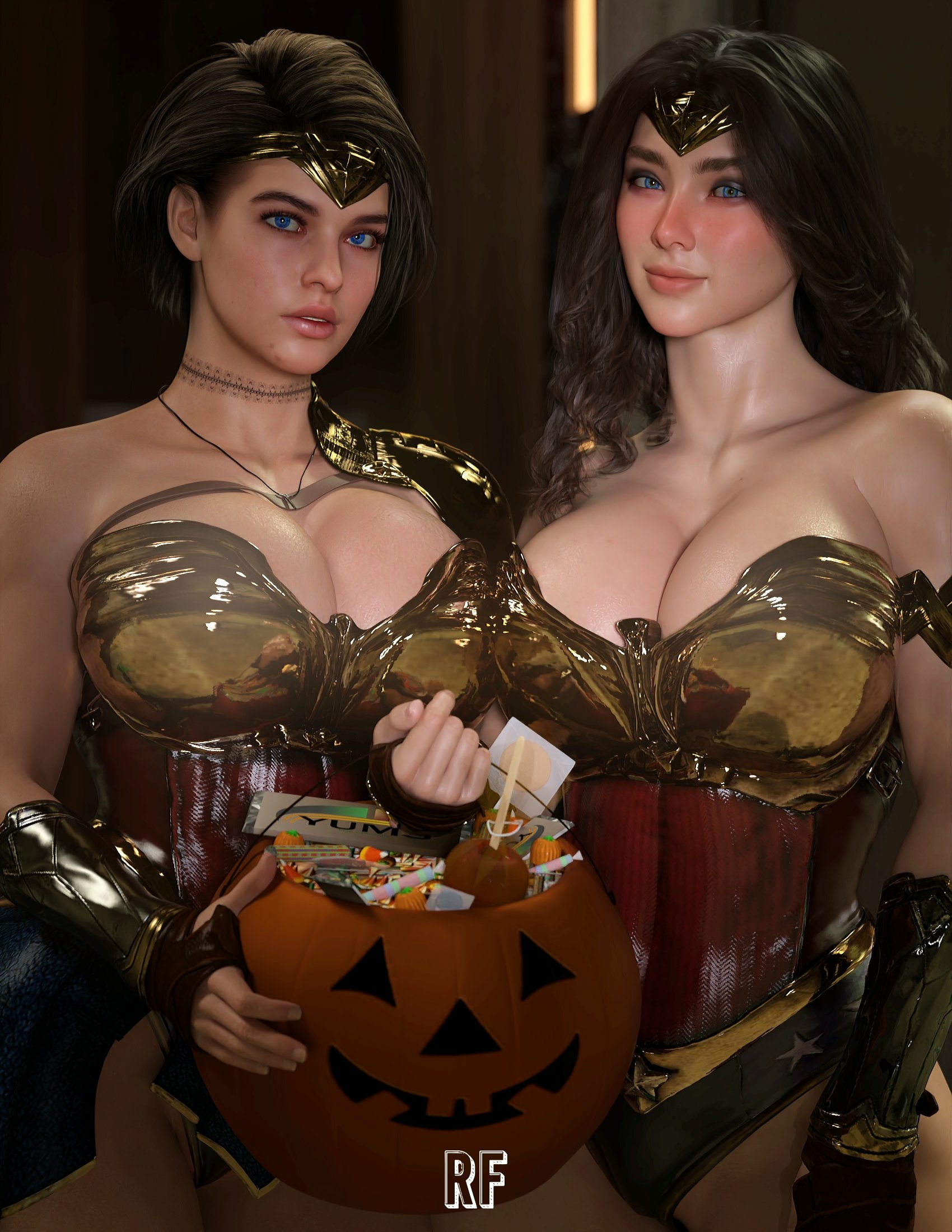 Happy Trick or Treating. 🎃 Jill Valentine Resident Evil Wonder Woman Wonder Woman Series Lingerie Sexy Lingerie Naked Tits Boobs Cake Horny Face Horny Sexy 3d Porn