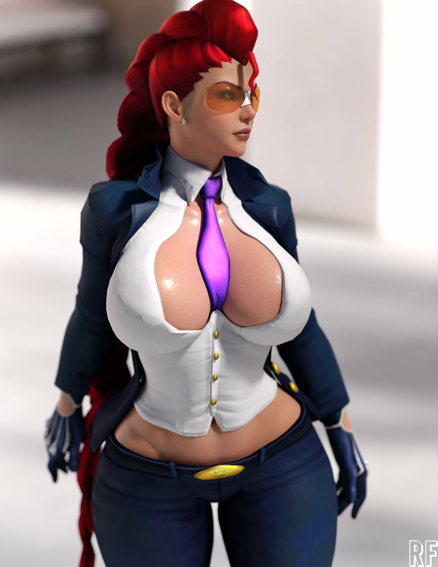 Crimson Viper Crimson Viper Street Fighter Nipples Lingerie Sexy Lingerie Naked Tits Boobs Cake Horny Face Horny Sexy 3d Porn