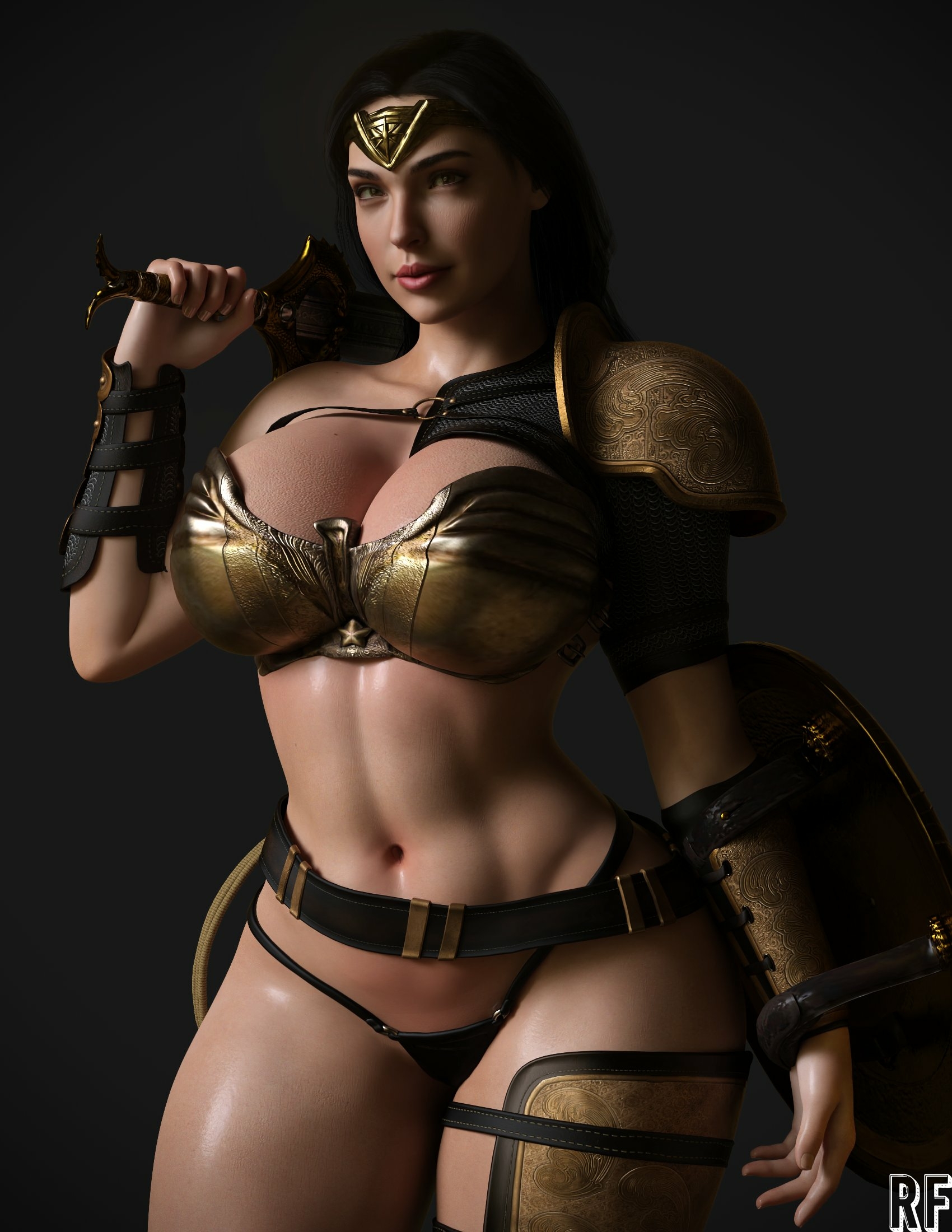 Amazon Wonder Woman Wonder Woman Series Lingerie Sexy Lingerie Naked Tits Boobs Cake Horny Face Horny Sexy 3d Porn