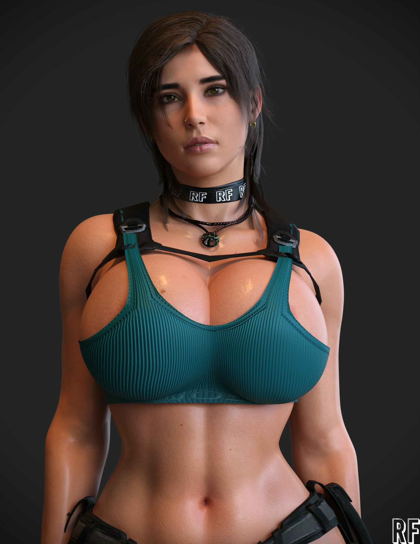 both of these Lara Croft Tomb Raider Sheva Alomar Resident Evil Lingerie Sexy Lingerie Naked Tits Boobs Cake Horny Face Horny Sexy 3d Porn