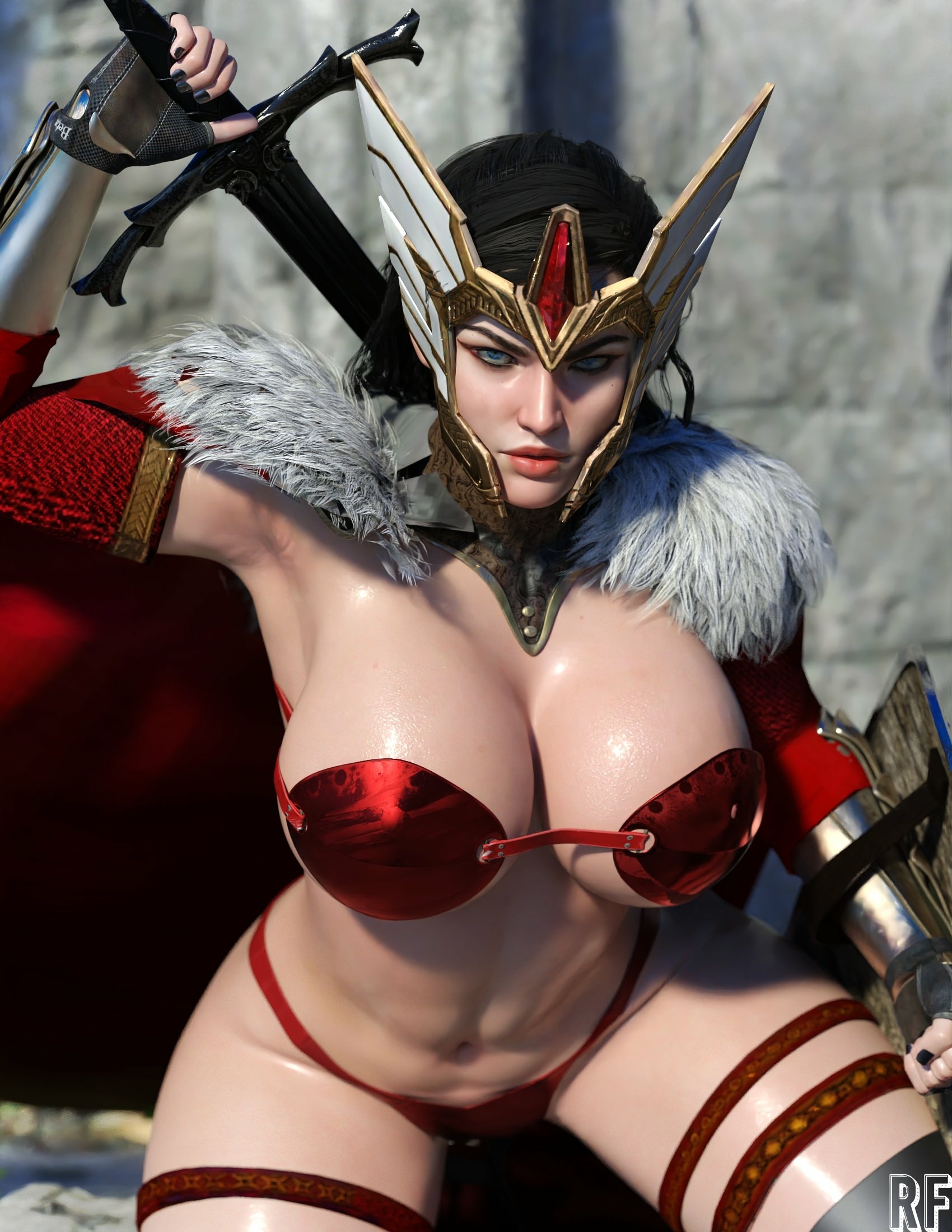 Lady Sif ❤️ Sif God Of War Lingerie Sexy Lingerie Naked Tits Boobs Cake Horny Face Horny Sexy 3d Porn