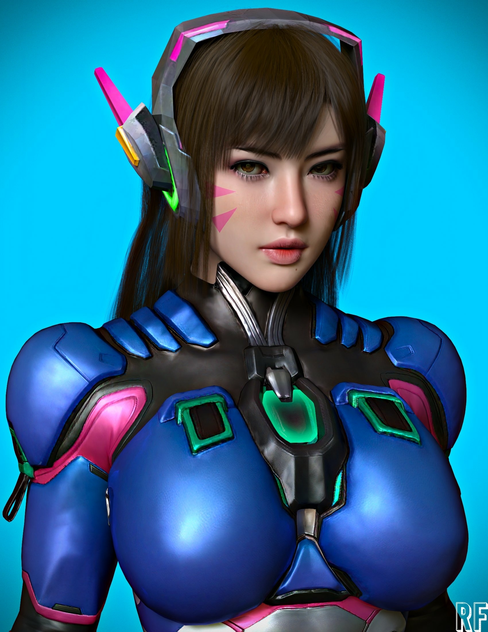 that dva Dva (overwatch) Overwatch Lingerie Sexy Lingerie Naked Tits Boobs Cake Horny Face Horny Sexy 3d Porn