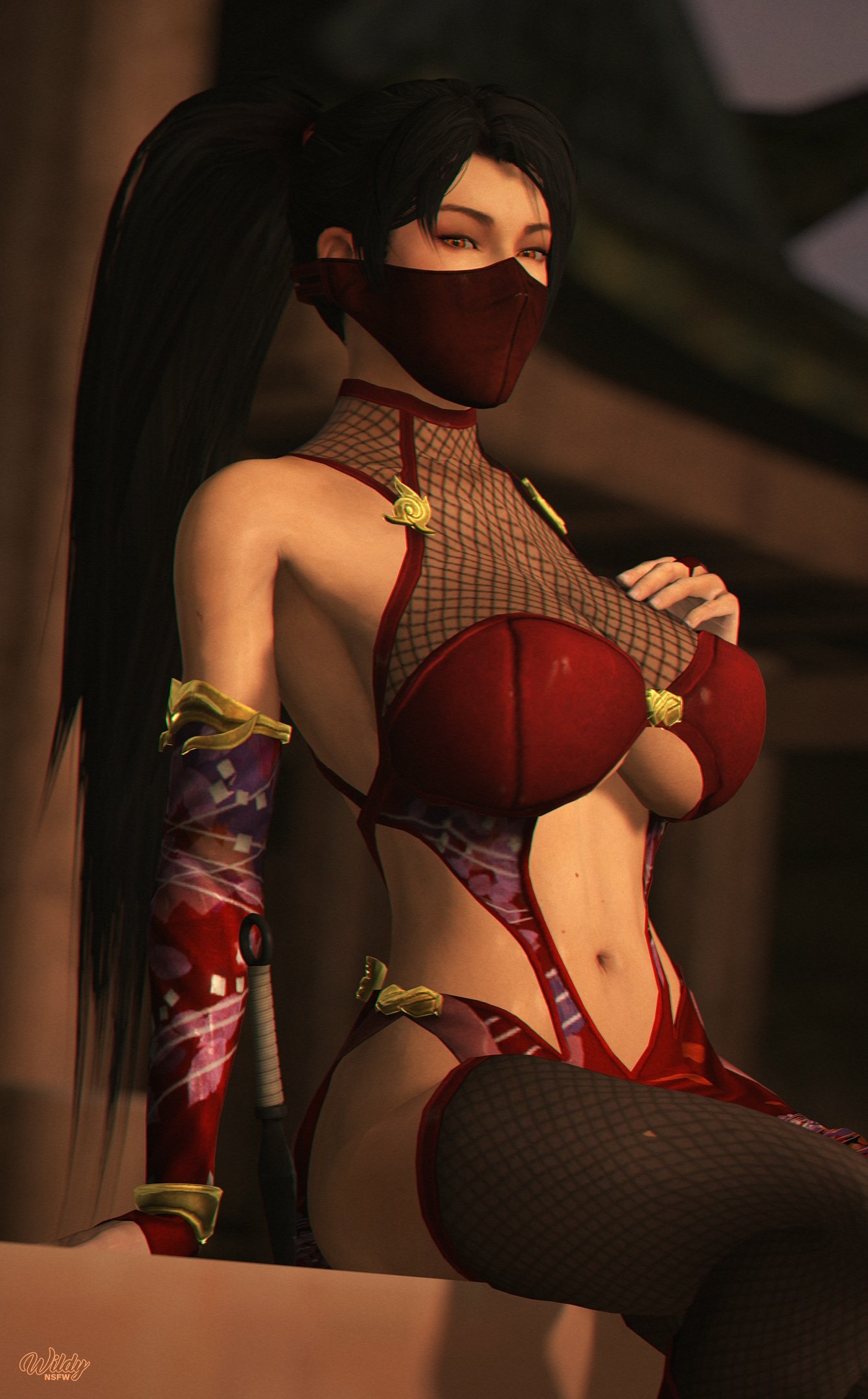 Do you want try my Ninjutsu? 😘 Momiji Ninja Gaiden Sexy Lingerie Boobs Big boobs Big Tits Naked Cake Ass Sexy Horny Face Horny 3d Porn