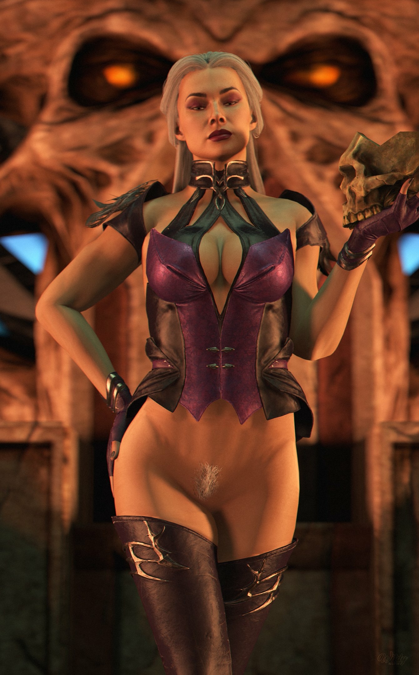  Bow to your queen.  👀 Sindel Mortal Kombat Boobs Big boobs Big Tits Naked Cake Ass Sexy Horny Face Horny 3d Porn