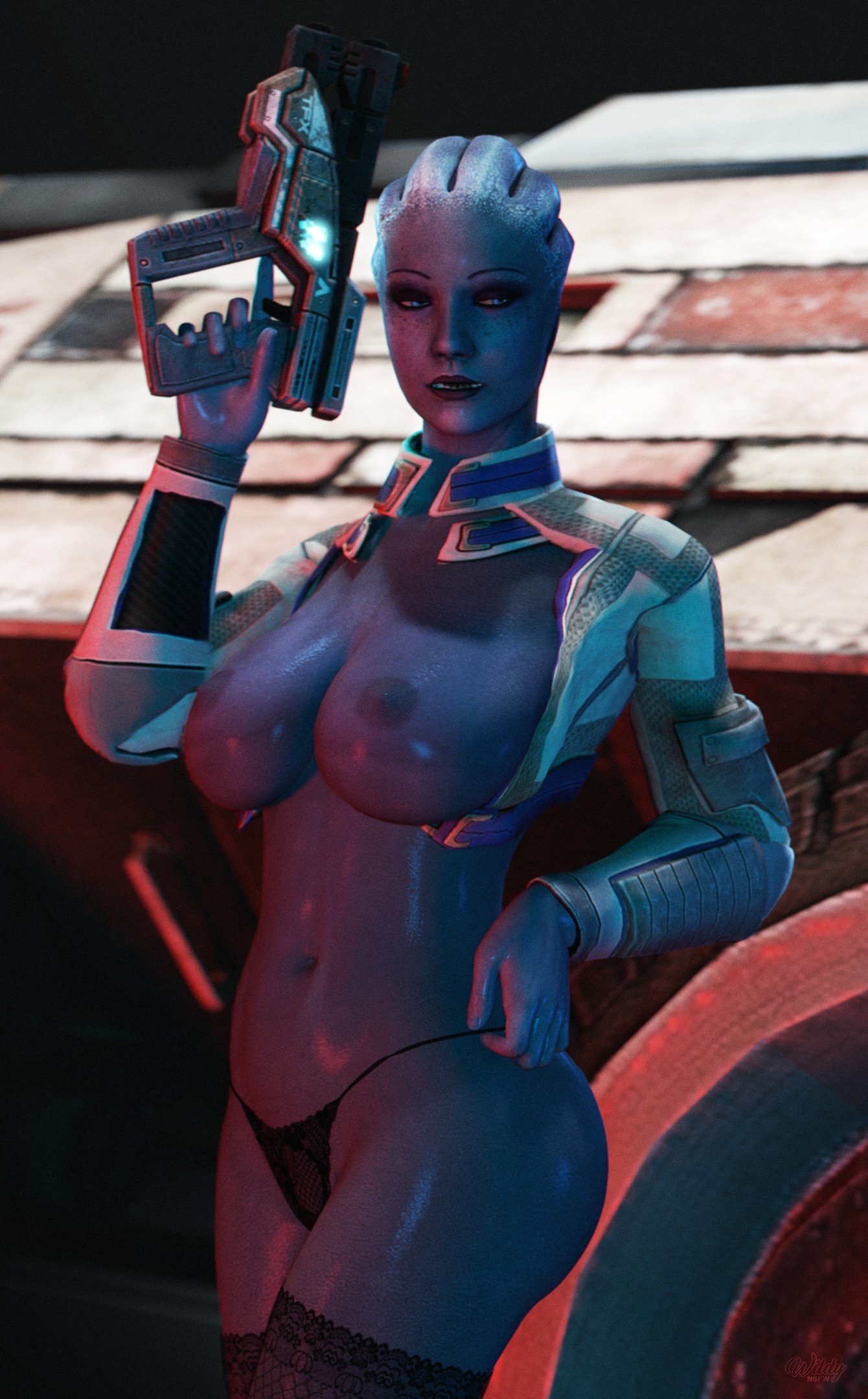 Liara posing for photos ♥ Liara Mass Effect Nipples Lingerie Boobs Big boobs Big Tits Naked Cake Ass Sexy Horny Face Horny 3d Porn