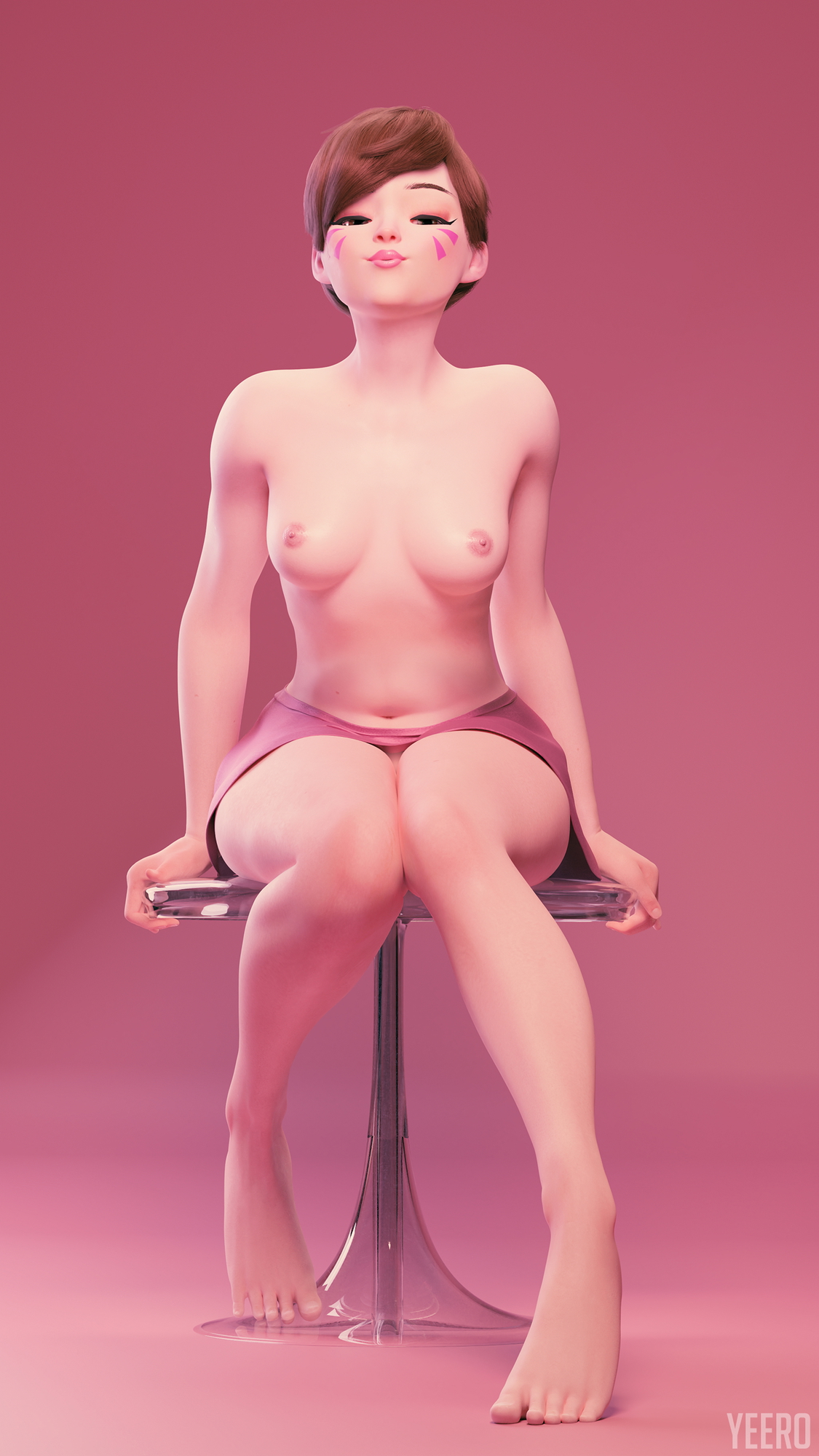 D.va Cute Topless Shoeless Overwatch D.va Overwatch Topless Naked Nude Cute Innocent Teen Young 3d Porn 3d Girl Small Tits Natural Tits Tits Feet Nipples Partially_clothed Outfit Videogame Character