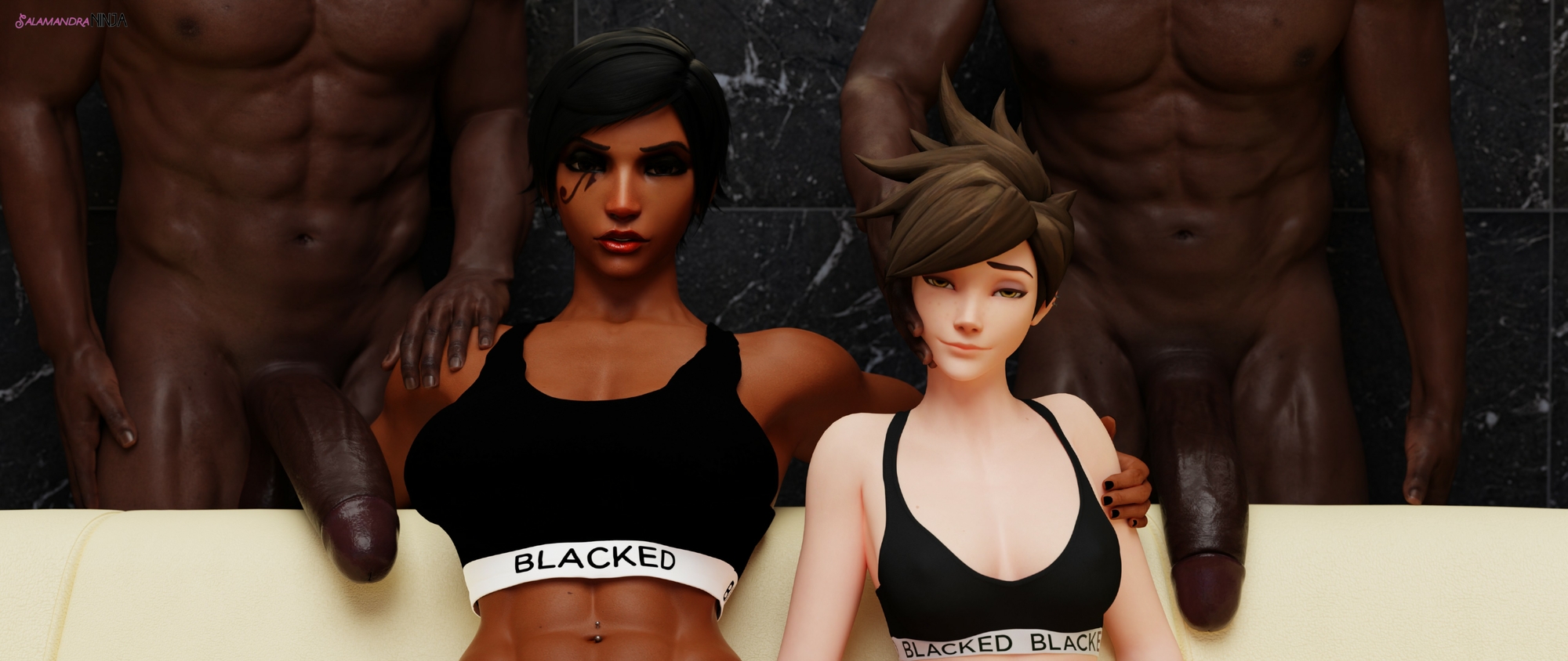 Pharah and Tracer Blacked Pharah Tracer Overwatch Bbc Big Cock Big Breasts Interracial Pronebone Cum Cum In Mouth Cumshot Anal Creampie 2