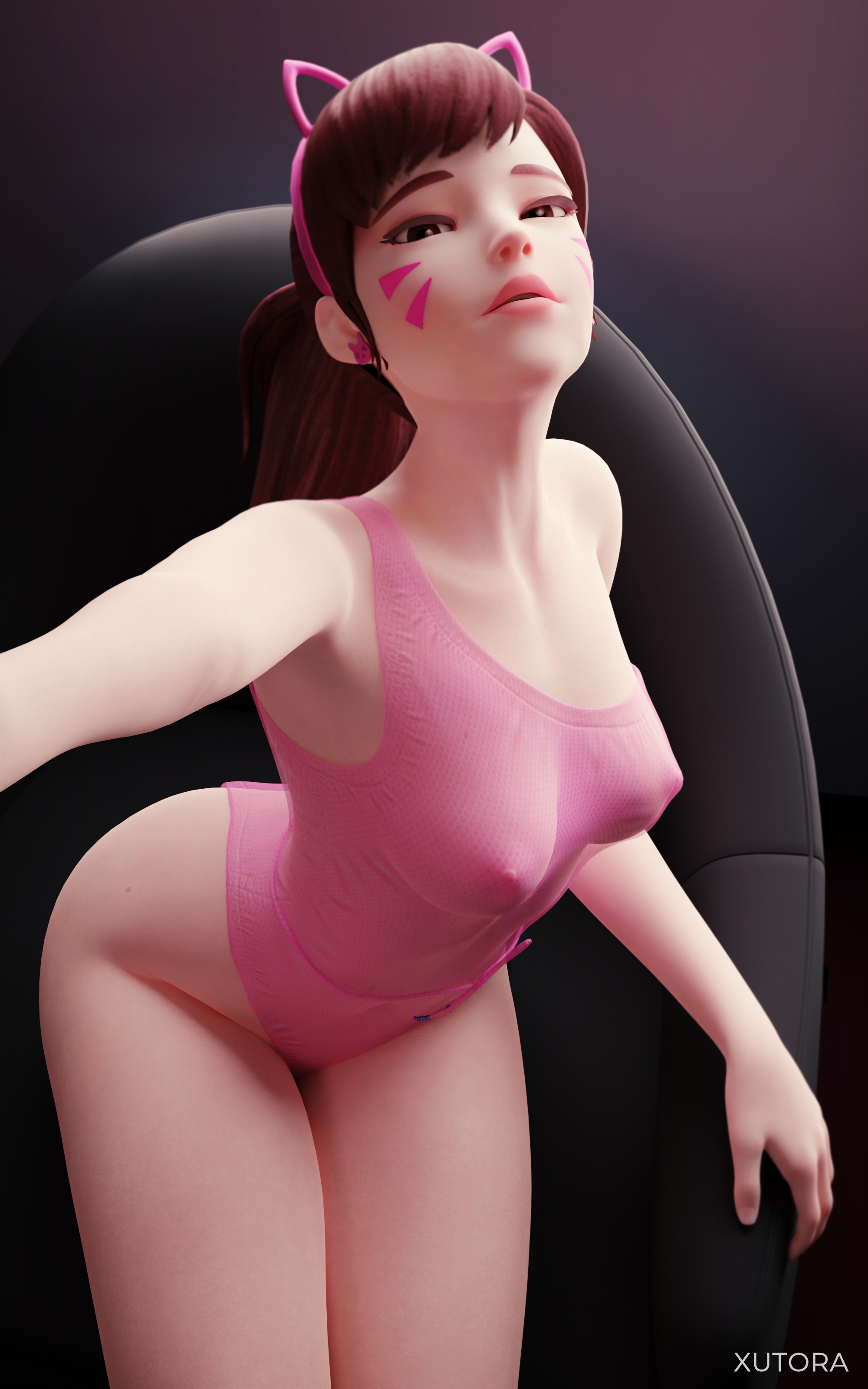 D.Va swimsuit  selfie and lingerie Overwatch Dva (overwatch) D.va Lingerie Swimsuit 2