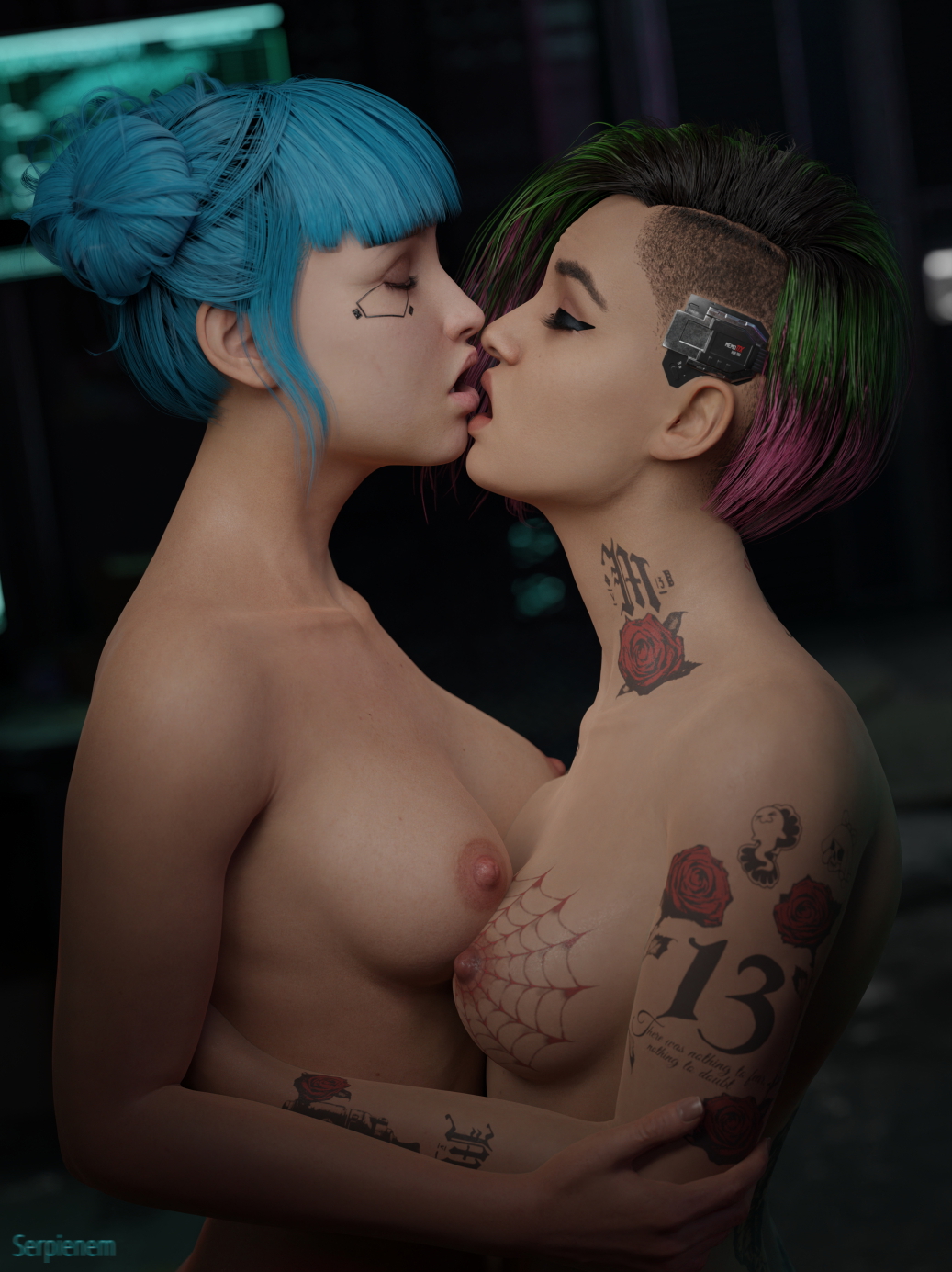😈  Judy & Blue Moon Judy Alvarez Blue Moon Cyberpunk2077 Boobs Big boobs Ass Big Ass Cake Horny Sexy 3d Porn