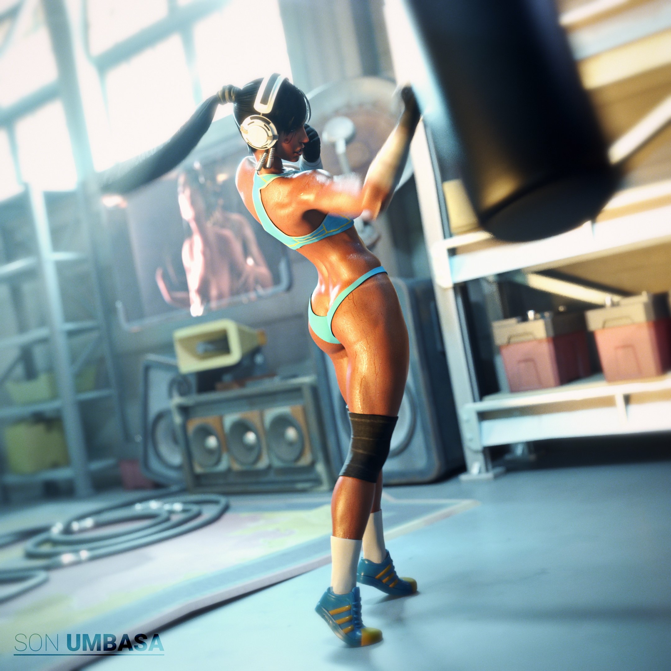 Best Girl Pharah Pharah Overwatch Lingerie Sexy Lingerie Boobs Big boobs Big Tits Ass Cake Horny Face Horny Sexy 3d Porn