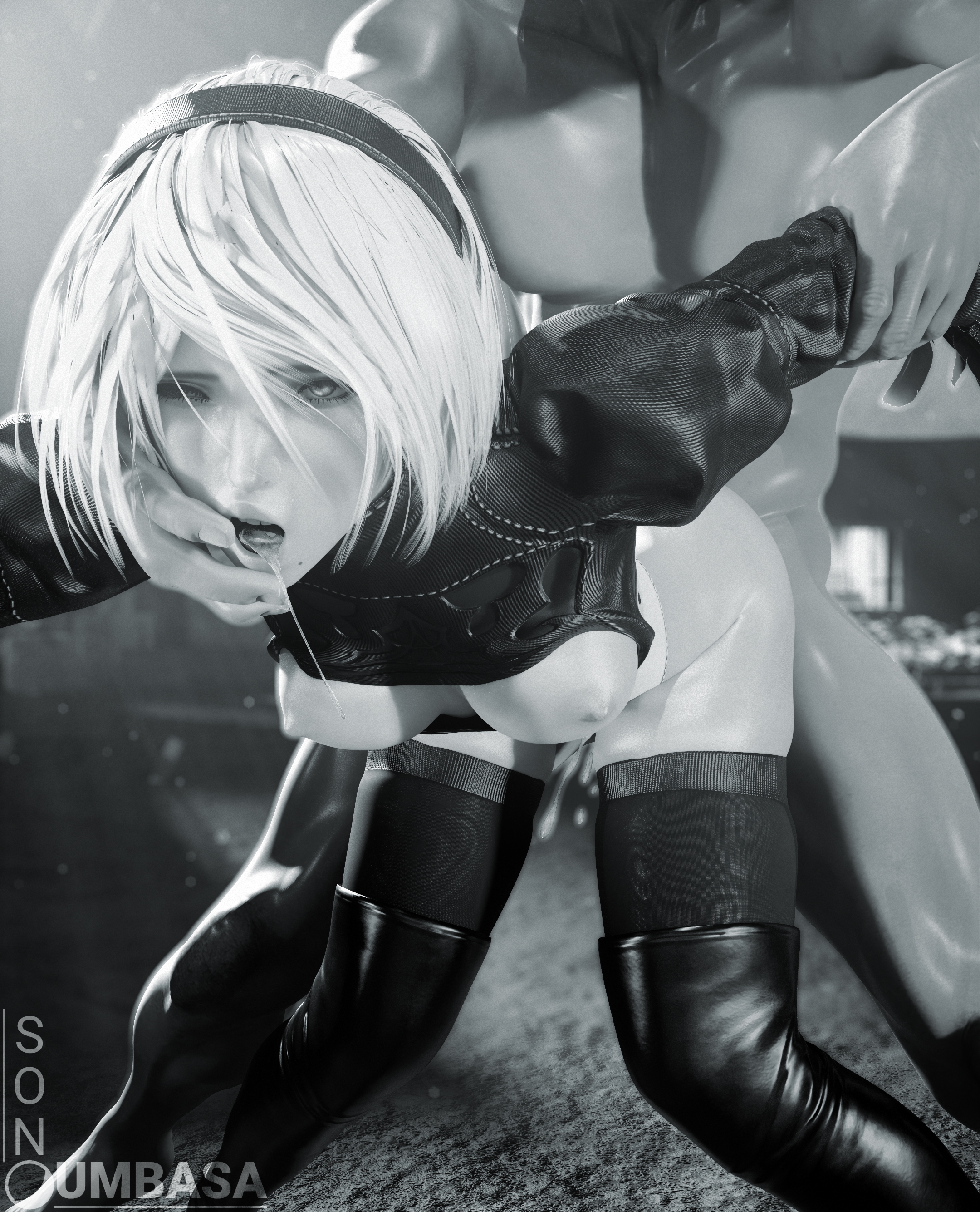 2B gets extra motivation from the Resistance Camp 😏 Yorha2b Nier Automata Nipples Anal Anal Penetration Anal Sex Boobs Big boobs Big Tits Ass Cake Horny Face Horny Sexy 3d Porn 2