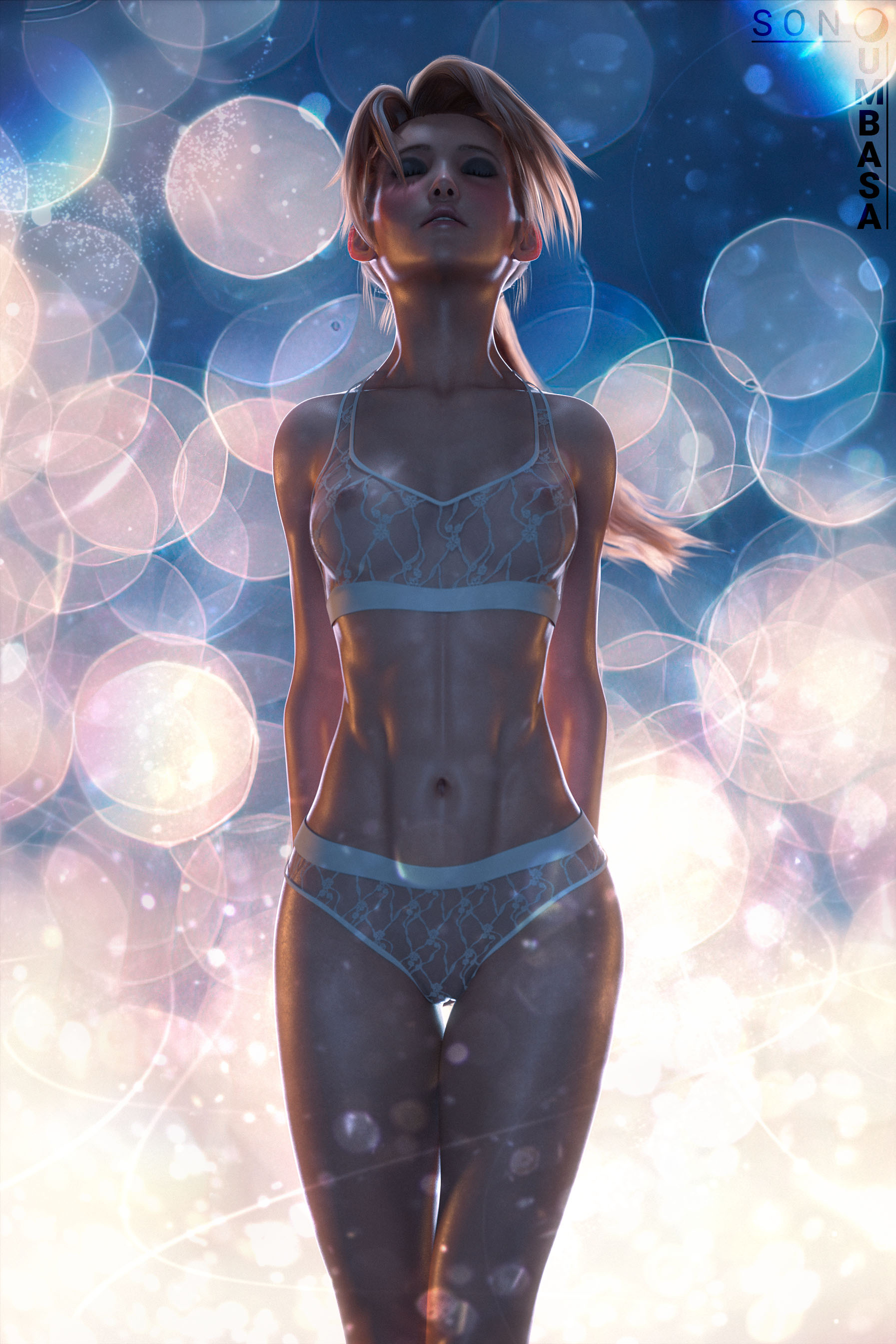 Jessie Rasberry Banner to Pinup Jessie Rasberry Final Fantasy Lingerie Sexy Lingerie Nipples Boobs Big boobs Big Tits Ass Cake Horny Face Horny Sexy 3d Porn