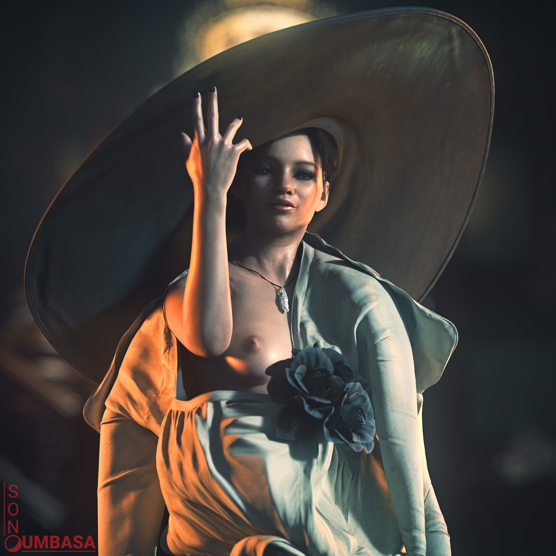 Claire s Halloween costume fits perfectly 😏 Claire Redfield Resident Evil Nipples Boobs Big boobs Big Tits Ass Cake Horny Face Horny Sexy 3d Porn