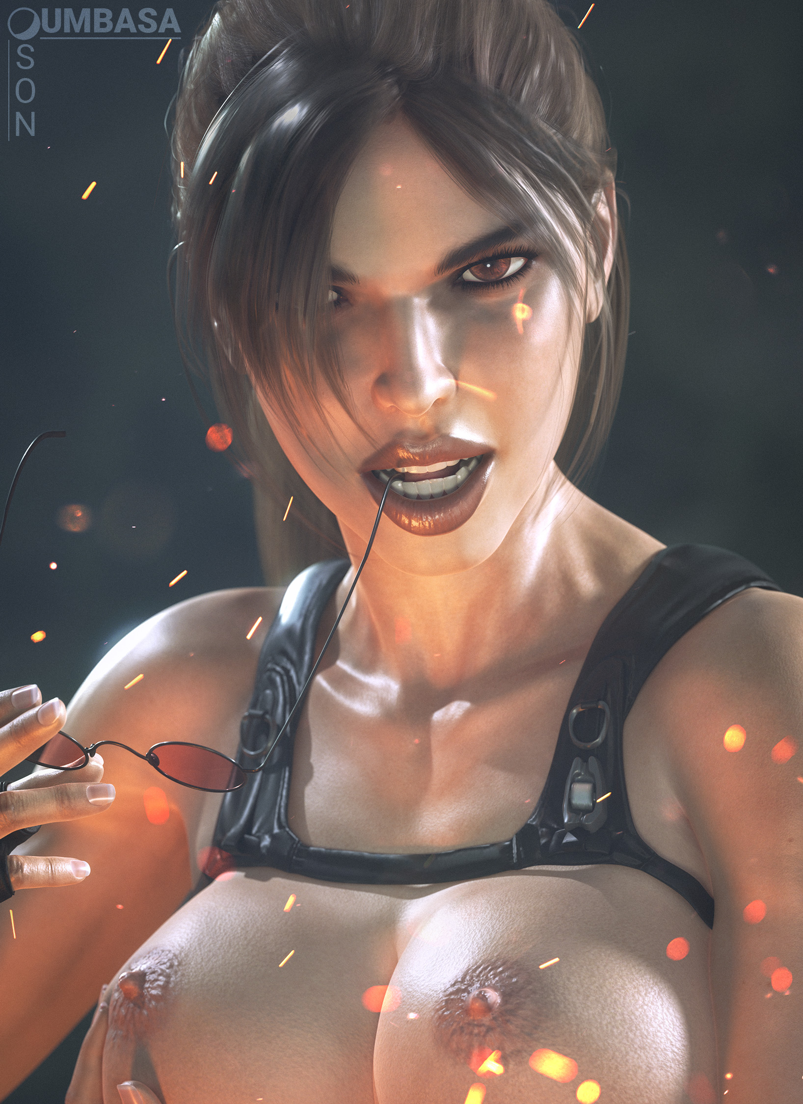 The Classic 😎 Lara Croft Tomb Raider Nipples Boobs Big boobs Lingerie Big Tits Ass Cake Horny Face Horny Sexy 3d Porn 3