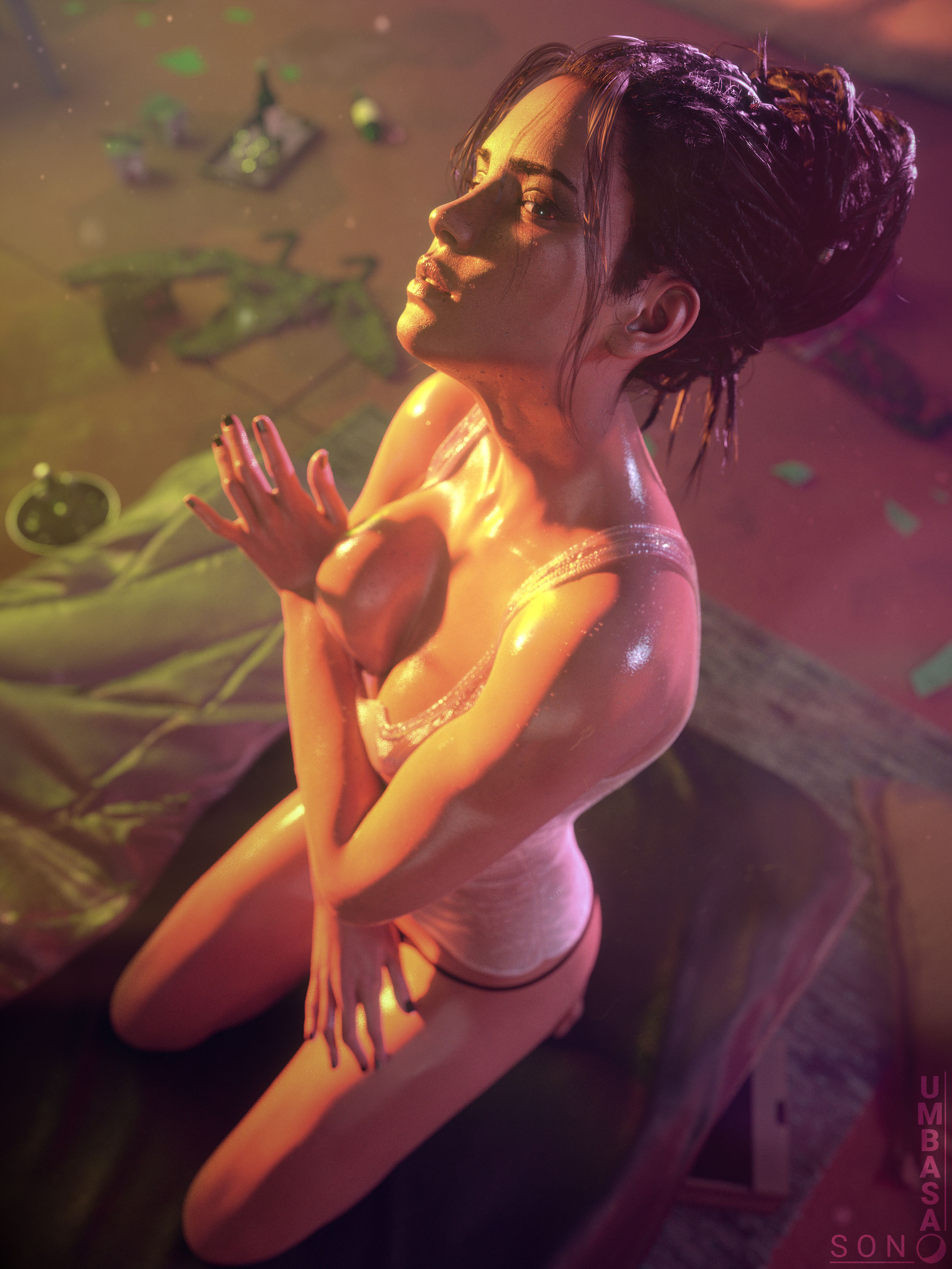 Panam In Heat Panam Palmer Cyberpunk2077 Nipples Boobs Big boobs Big Tits Ass Cake Horny Face Horny Sexy 3d Porn