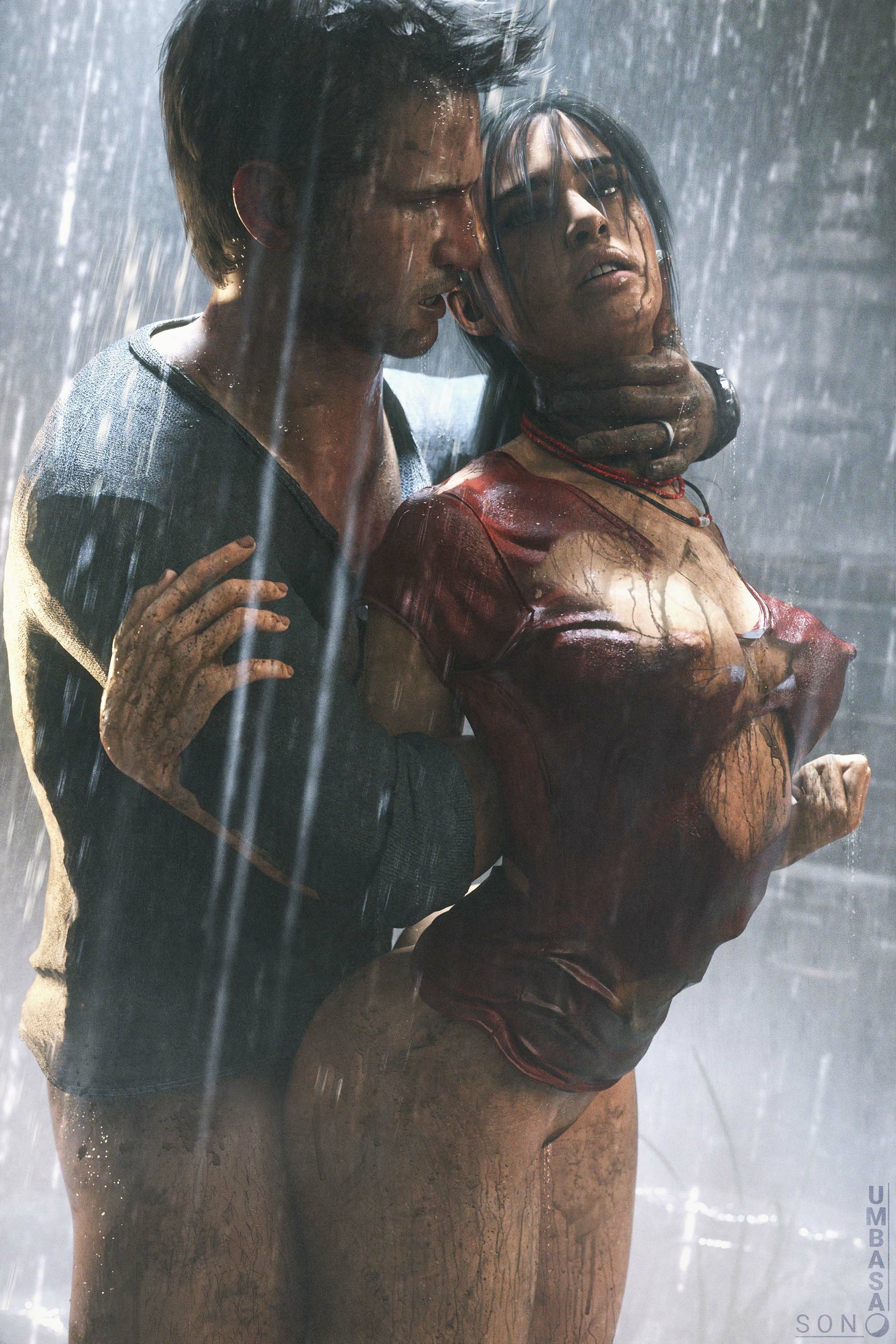  A Thief s Distraction  Chloe Frazer Uncharted Anal Anal Penetration Nipples Boobs Big boobs Big Tits Ass Cake Horny Face Horny Sexy 3d Porn 2