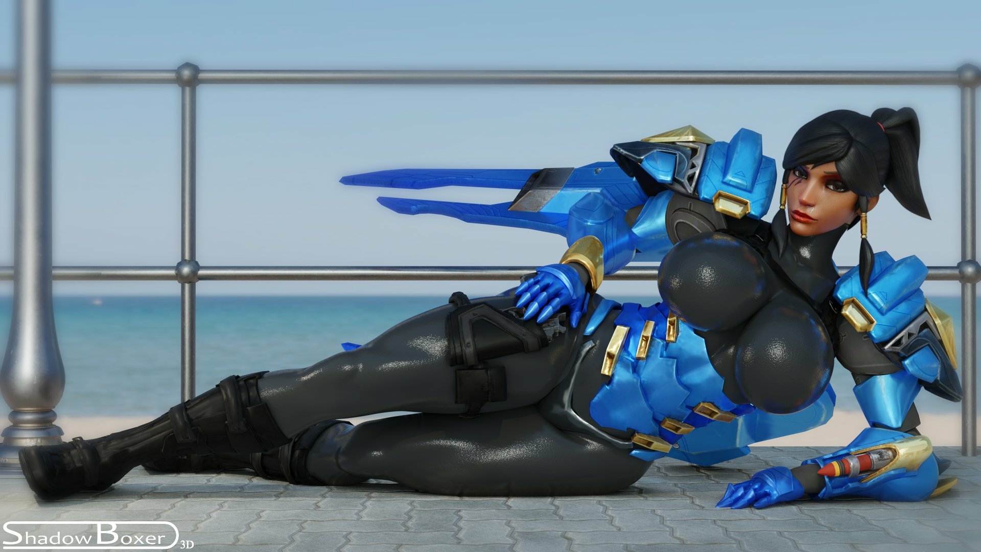 pharahott Pharah Overwatch Boobs Big boobs Cake Ass Big Ass Big Tits Tits Sexy Horny Face Horny 3d Porn