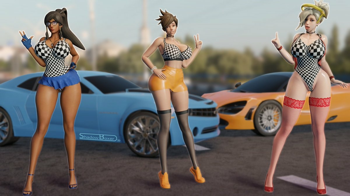Winner gets to take their pick 👅  Mercy Pharah Tracer Overwatch Sexy Lingerie Boobs Big boobs Cake Ass Big Ass Big Tits Tits Sexy Horny Face Horny 3d Porn