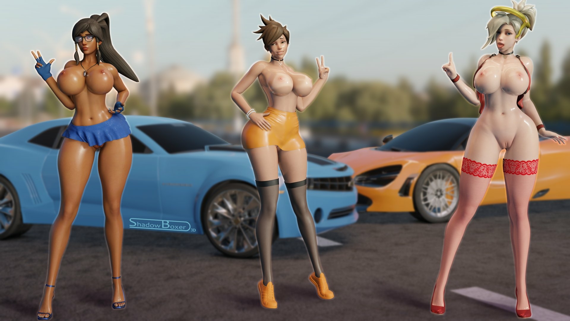 🥵nsfw versions Mercy Pharah Tracer Overwatch Nipples Pussy Sexy Lingerie Boobs Big boobs Cake Ass Big Ass Big Tits Tits Sexy Horny Face Horny 3d Porn