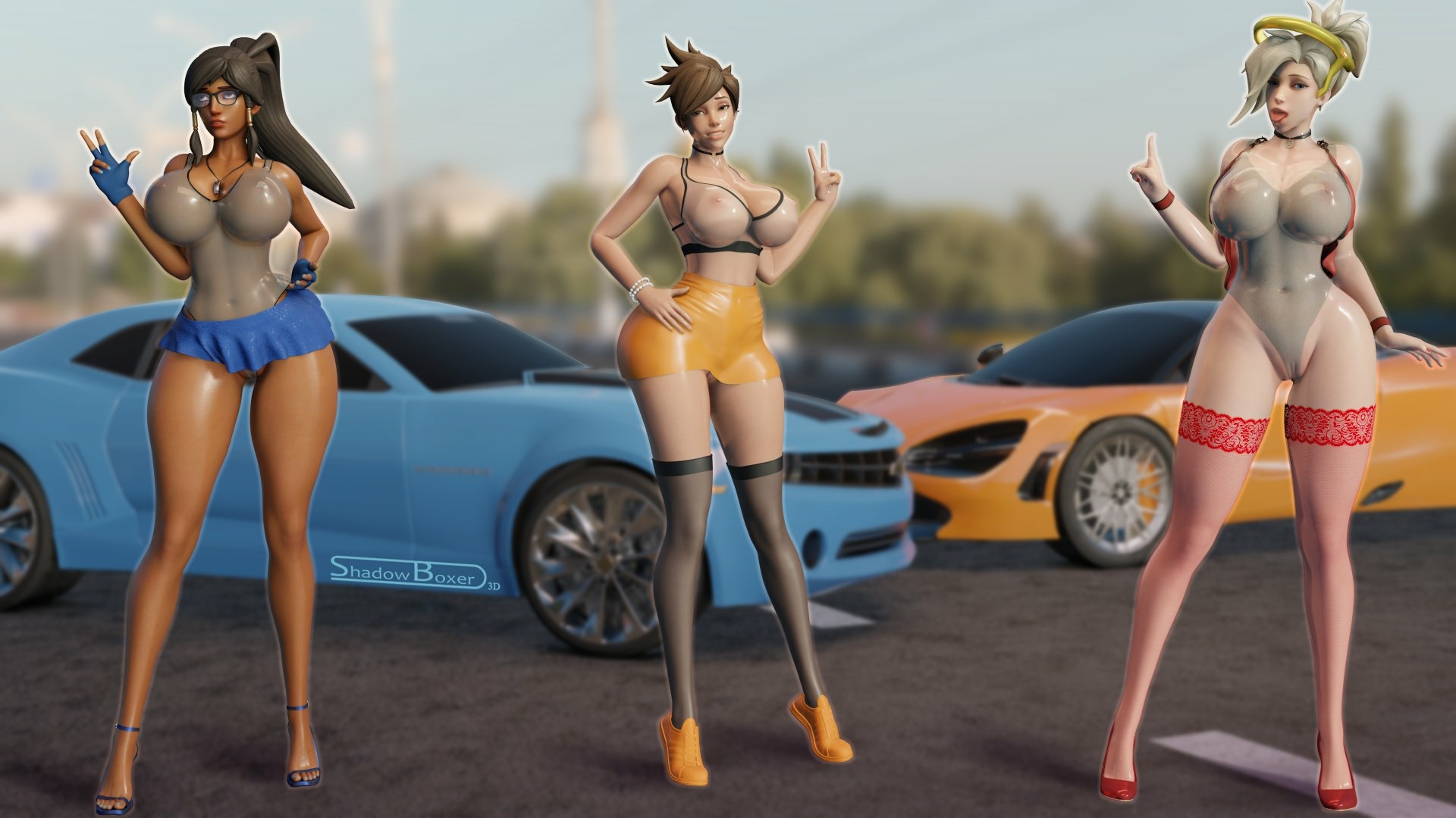 🥵nsfw versions Mercy Pharah Tracer Overwatch Nipples Pussy Sexy Lingerie Boobs Big boobs Cake Ass Big Ass Big Tits Tits Sexy Horny Face Horny 3d Porn 2