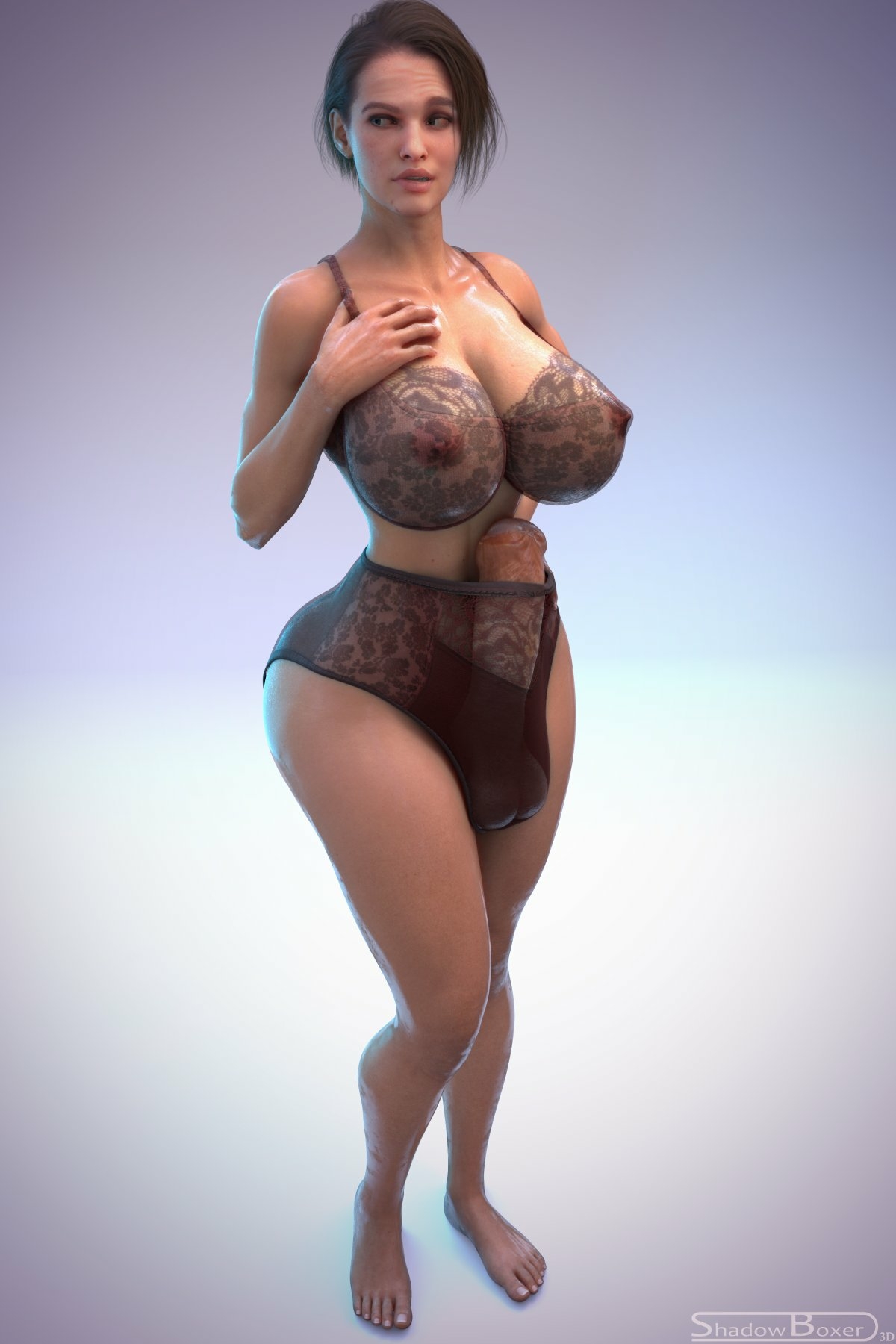 Jill and lingerie🍆👀 Jill Valentine Resident Evil Futanari Futa Lingerie Sexy Lingerie Nipples Boobs Big boobs Cake Ass Big Ass Big Tits Tits Sexy Horny Face Horny 3d Porn